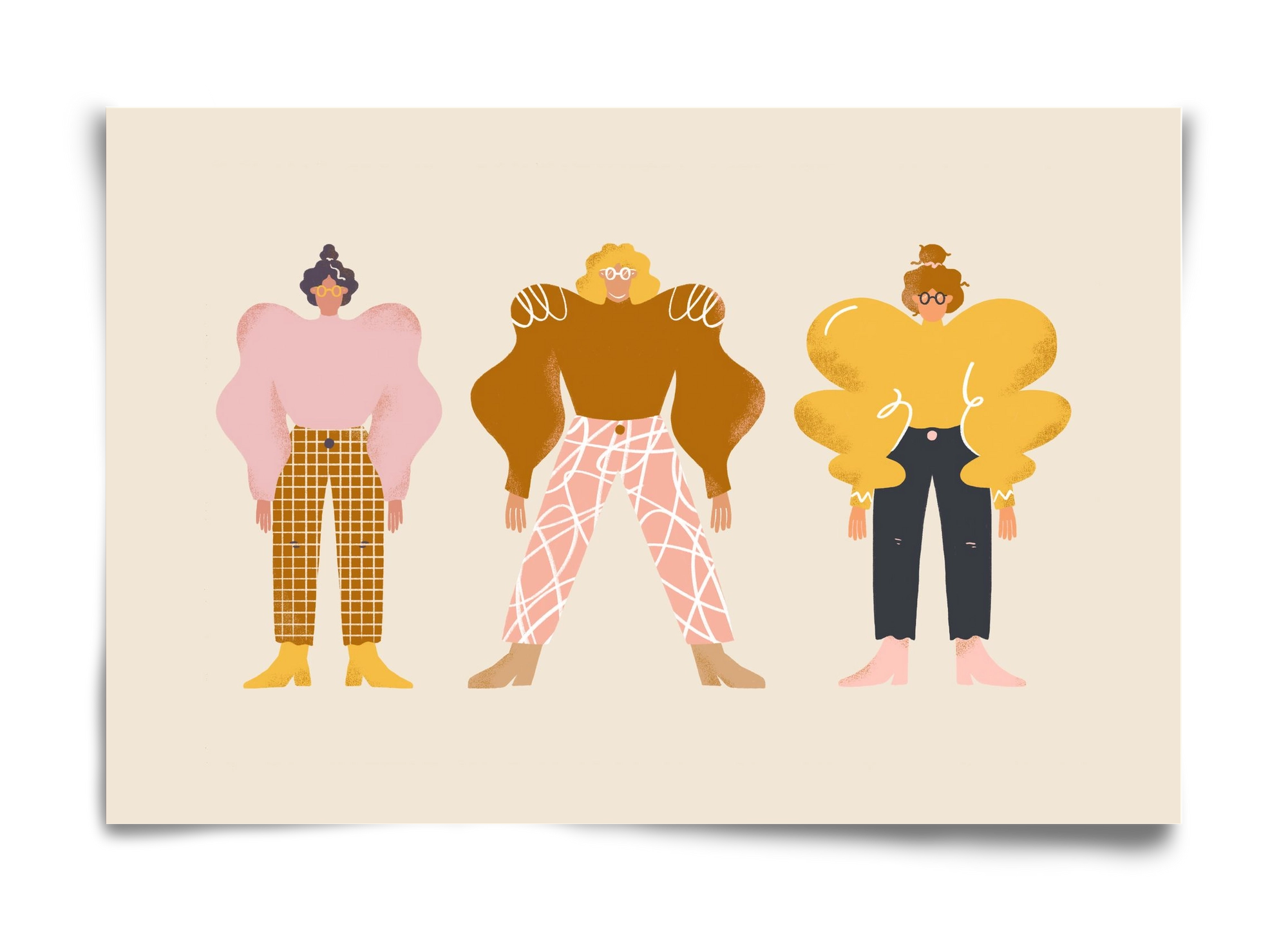 Whimsical Women, 60x40 cm, Keret nélkül