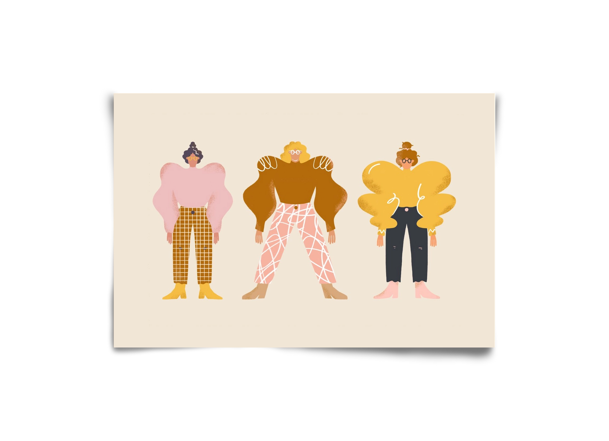 Whimsical Women, 30x20 cm, Keret nélkül