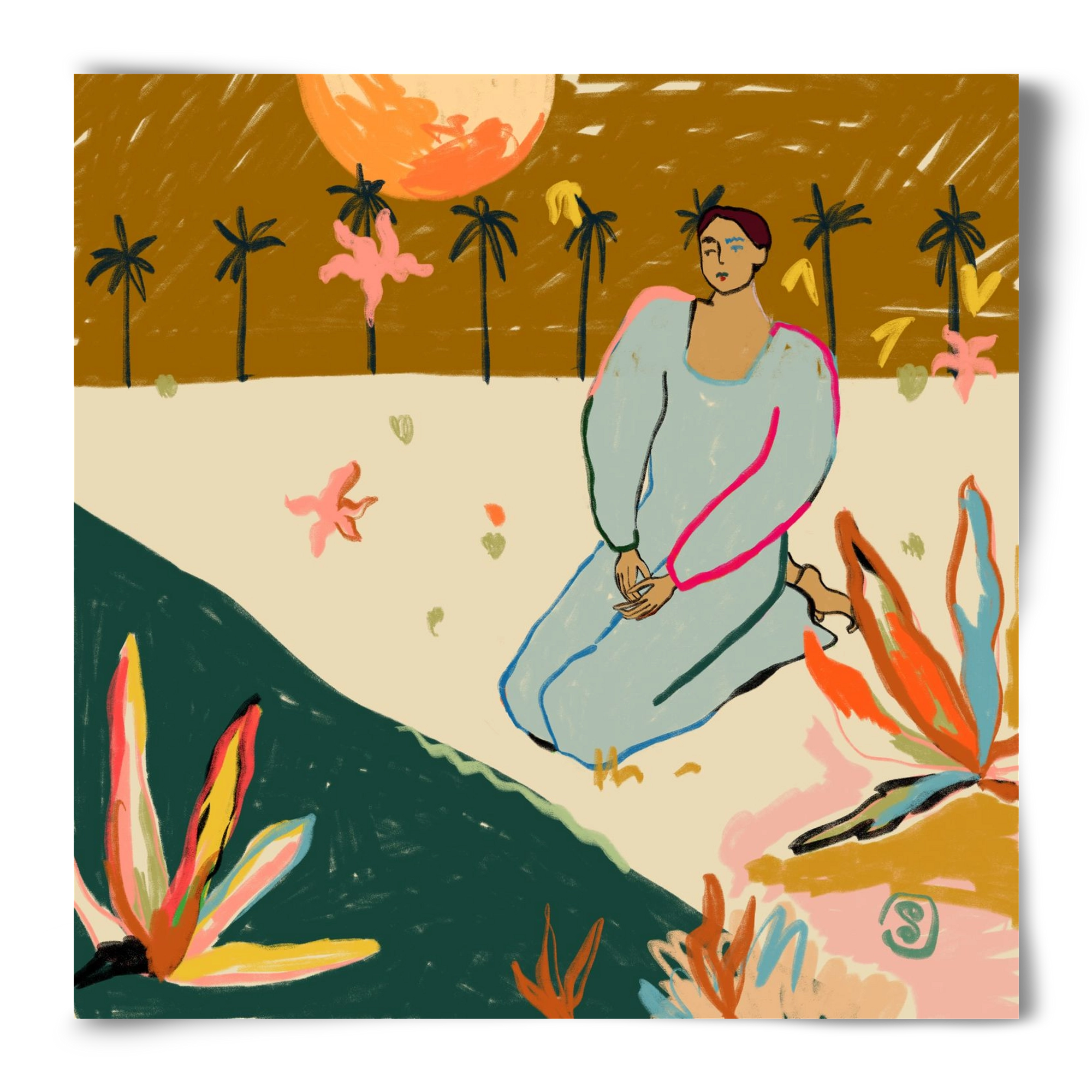 REFLECTION, 50x50 cm, Keret nélkül