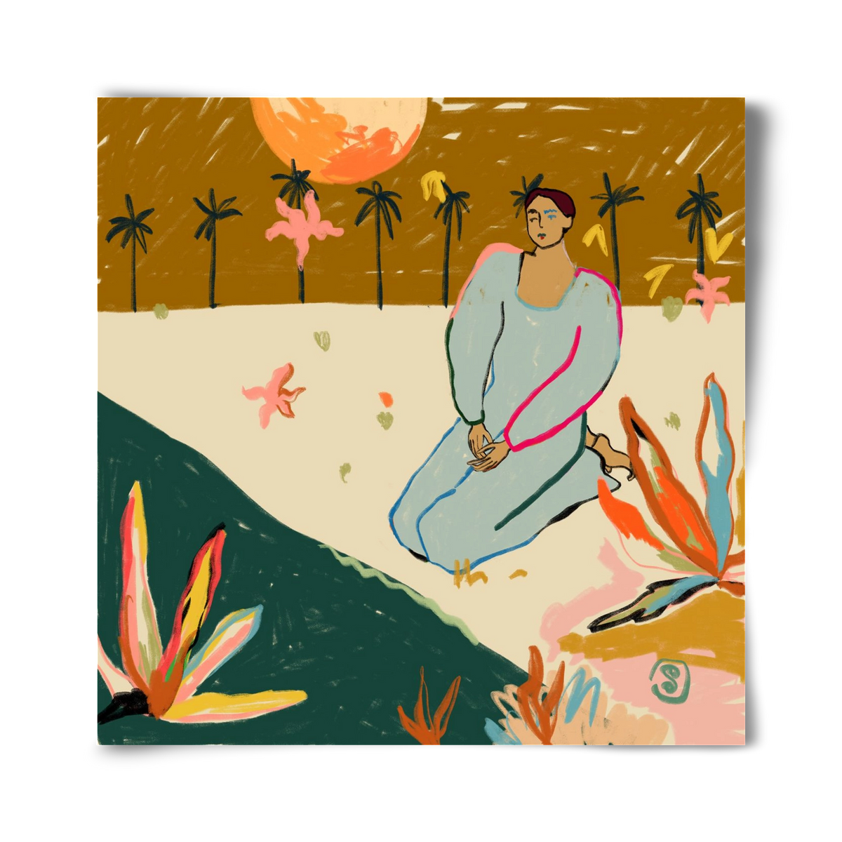 REFLECTION, 40x40 cm, Keret nélkül