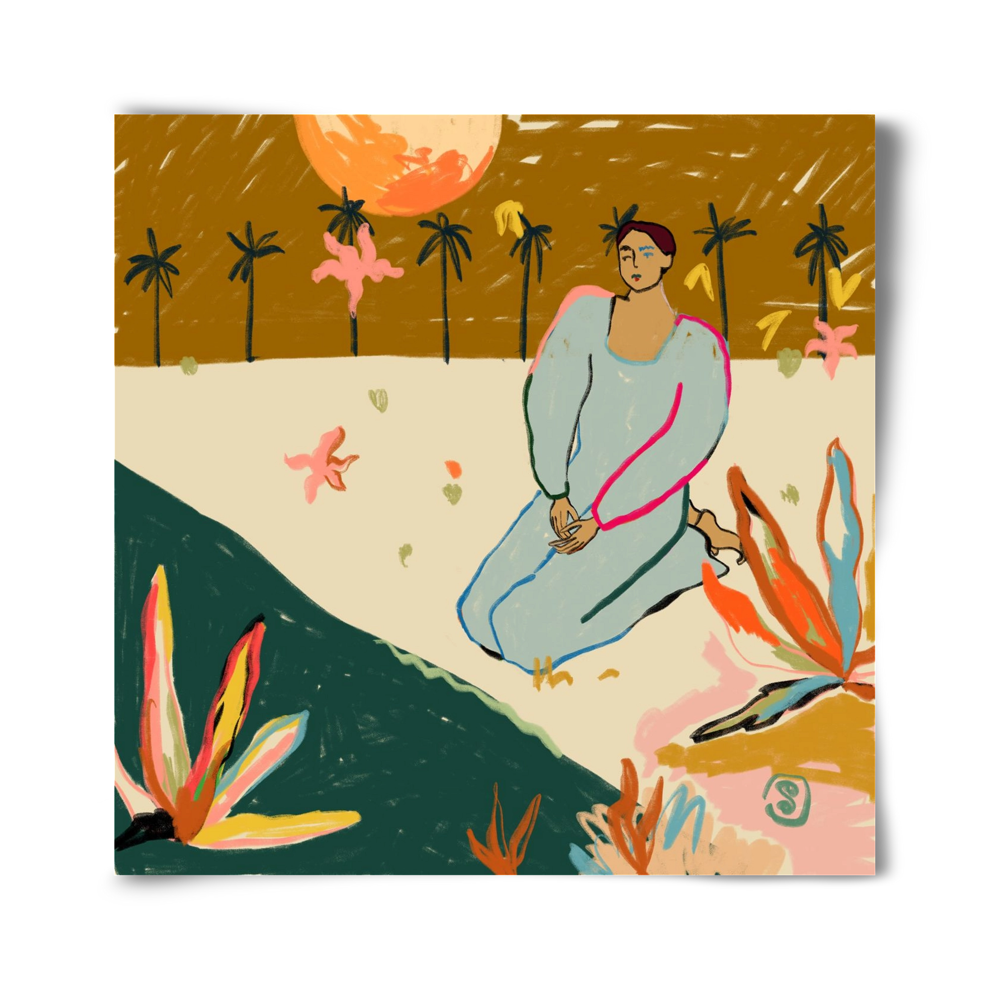 REFLECTION, 40x40 cm, Keret nélkül