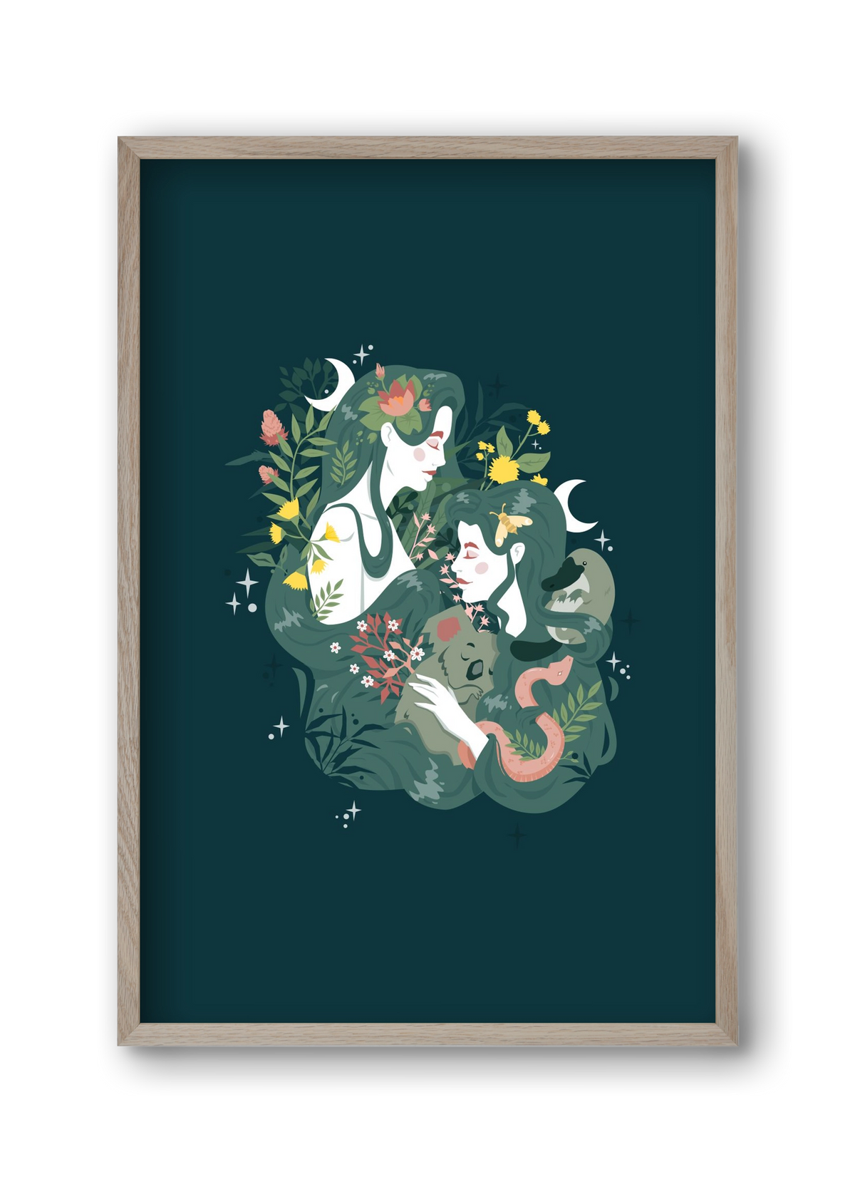 Flora & Fauna, 30x45 cm (30x45 cm), Tölgy keret