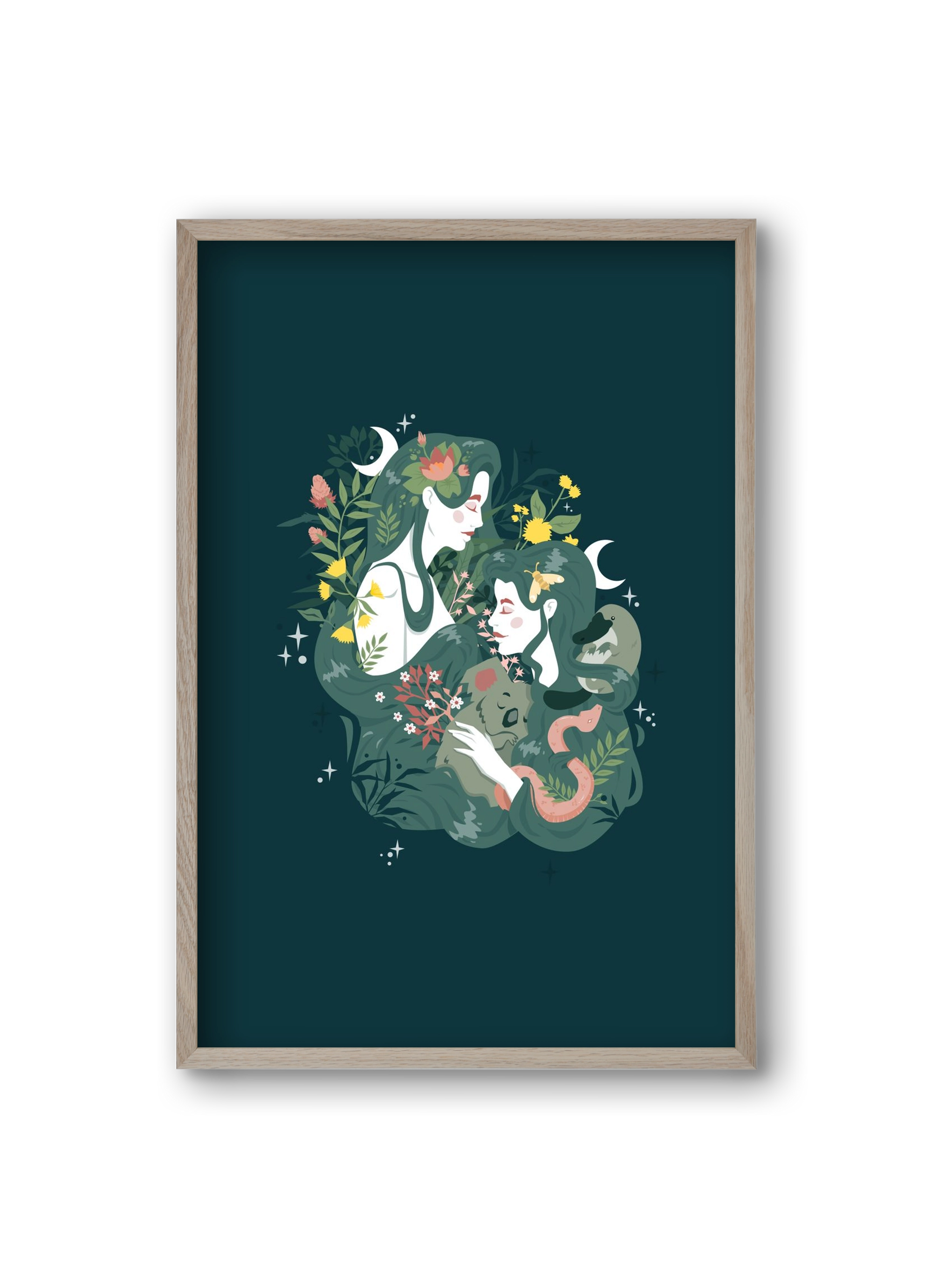 Flora & Fauna, 20x30 cm (20x30 cm), Tölgy keret