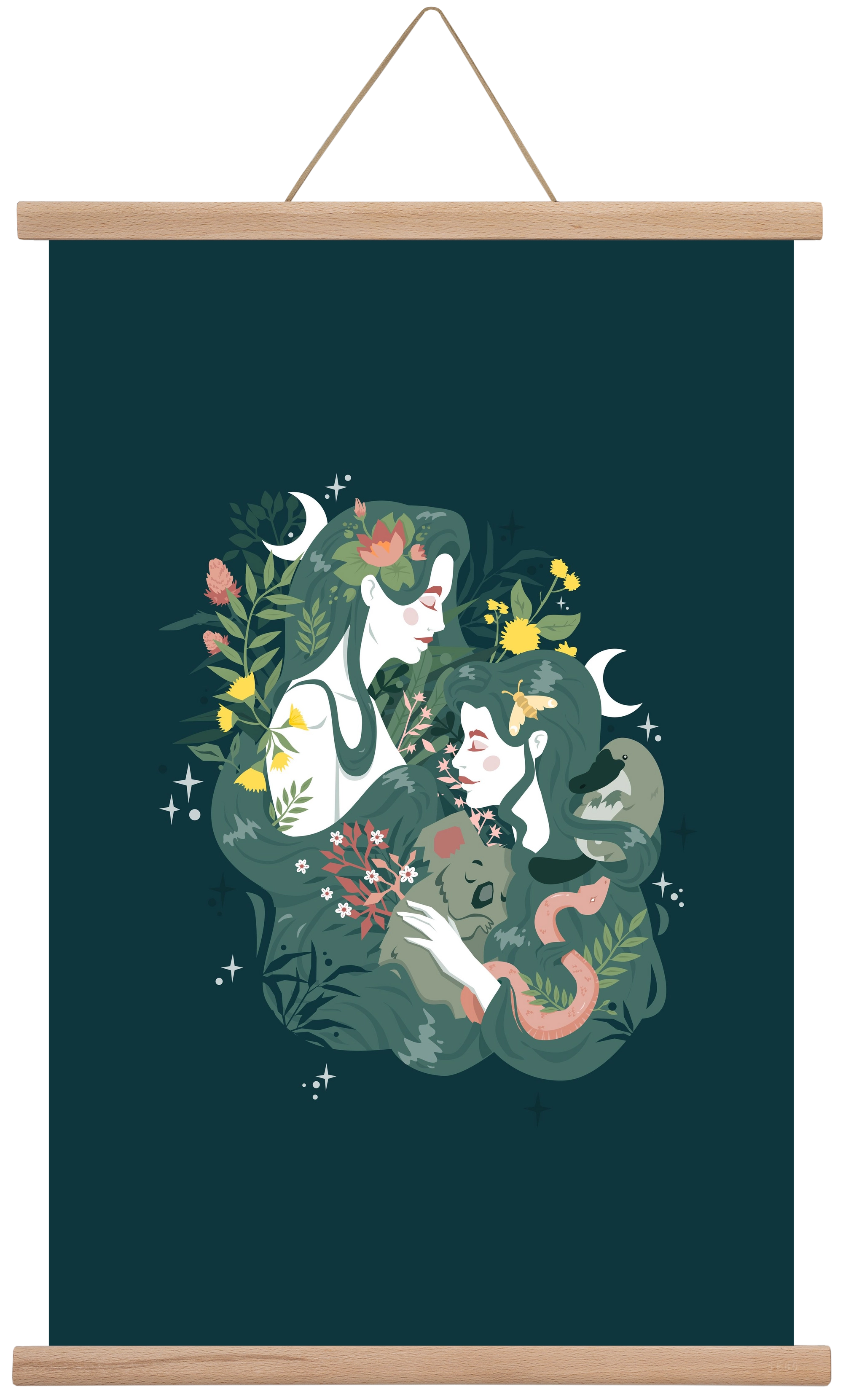 Flora & Fauna, 40x60 cm (40x60 cm), Tölgy akasztó