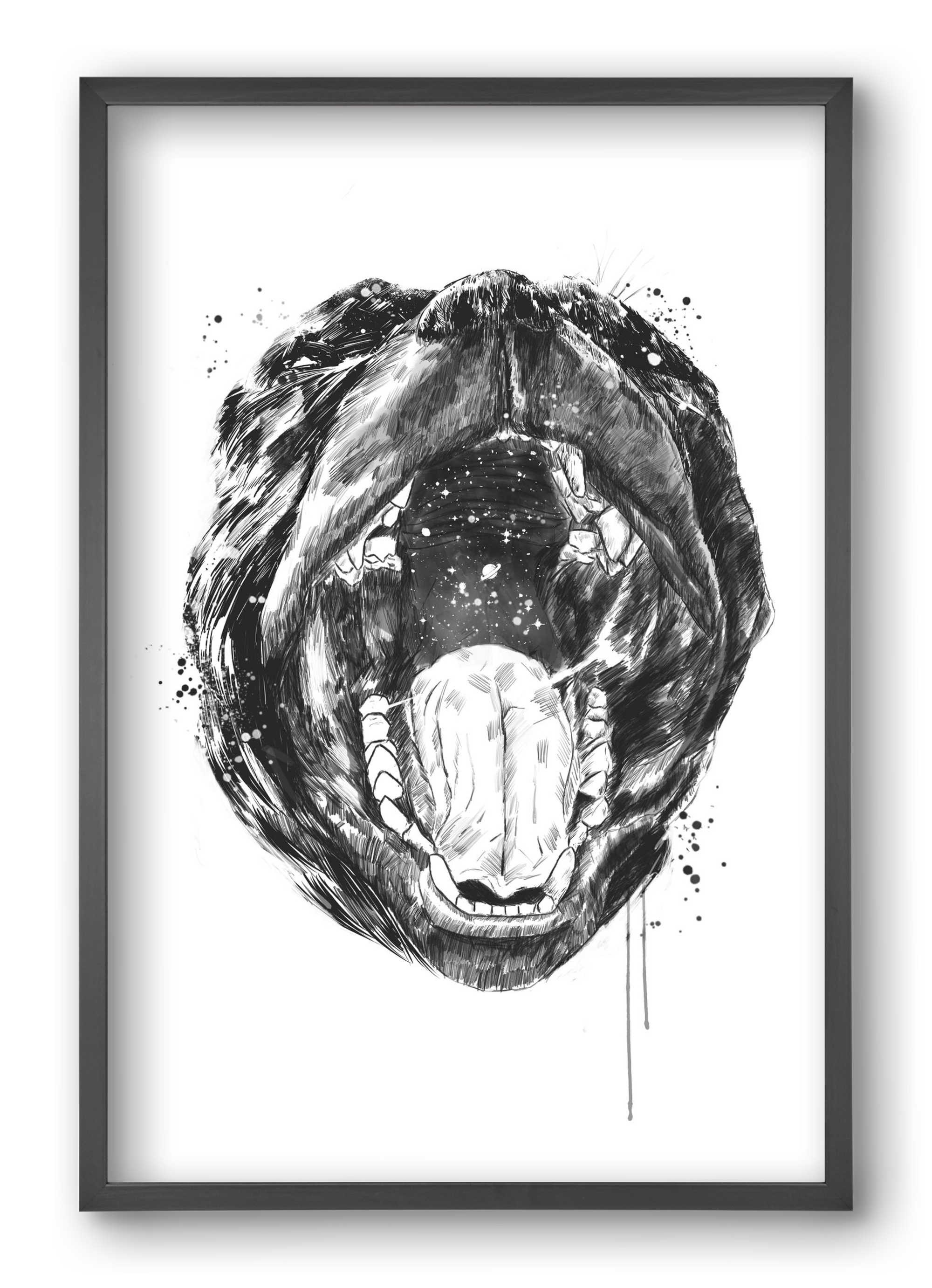 Birth of the universe, 40x60 cm (40x60 cm), Fekete keret