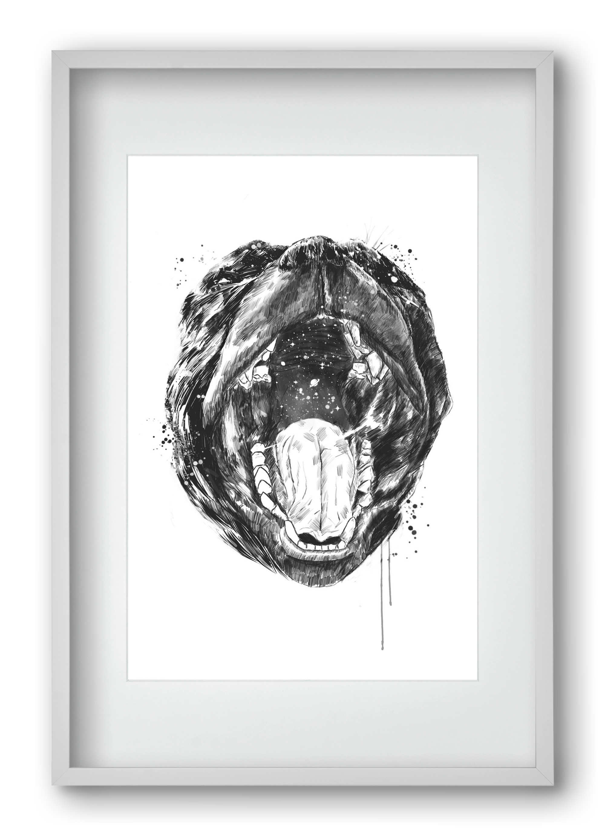 Birth of the universe, 40x60 cm (30x45 cm), Fehér keret, paszpartuval