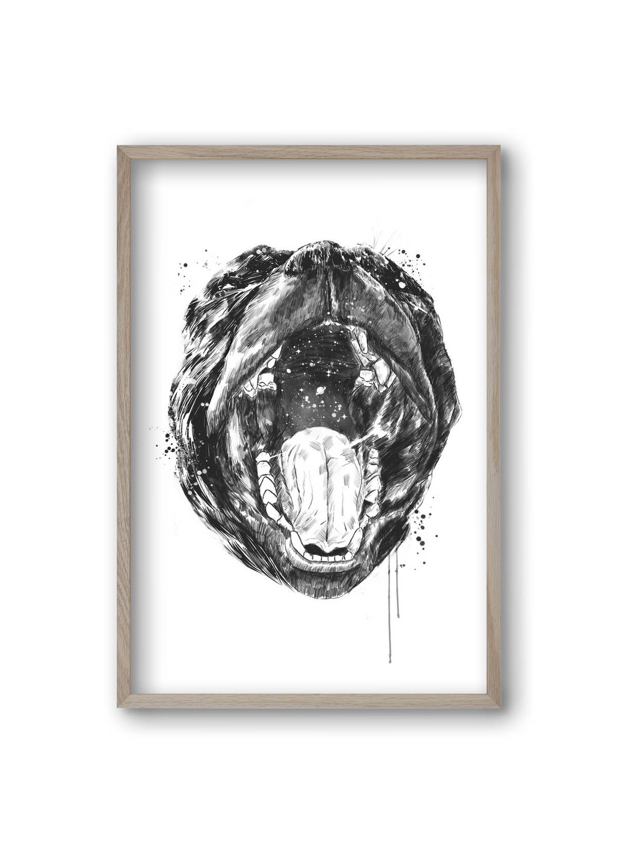 Birth of the universe, 20x30 cm (20x30 cm), Tölgy keret