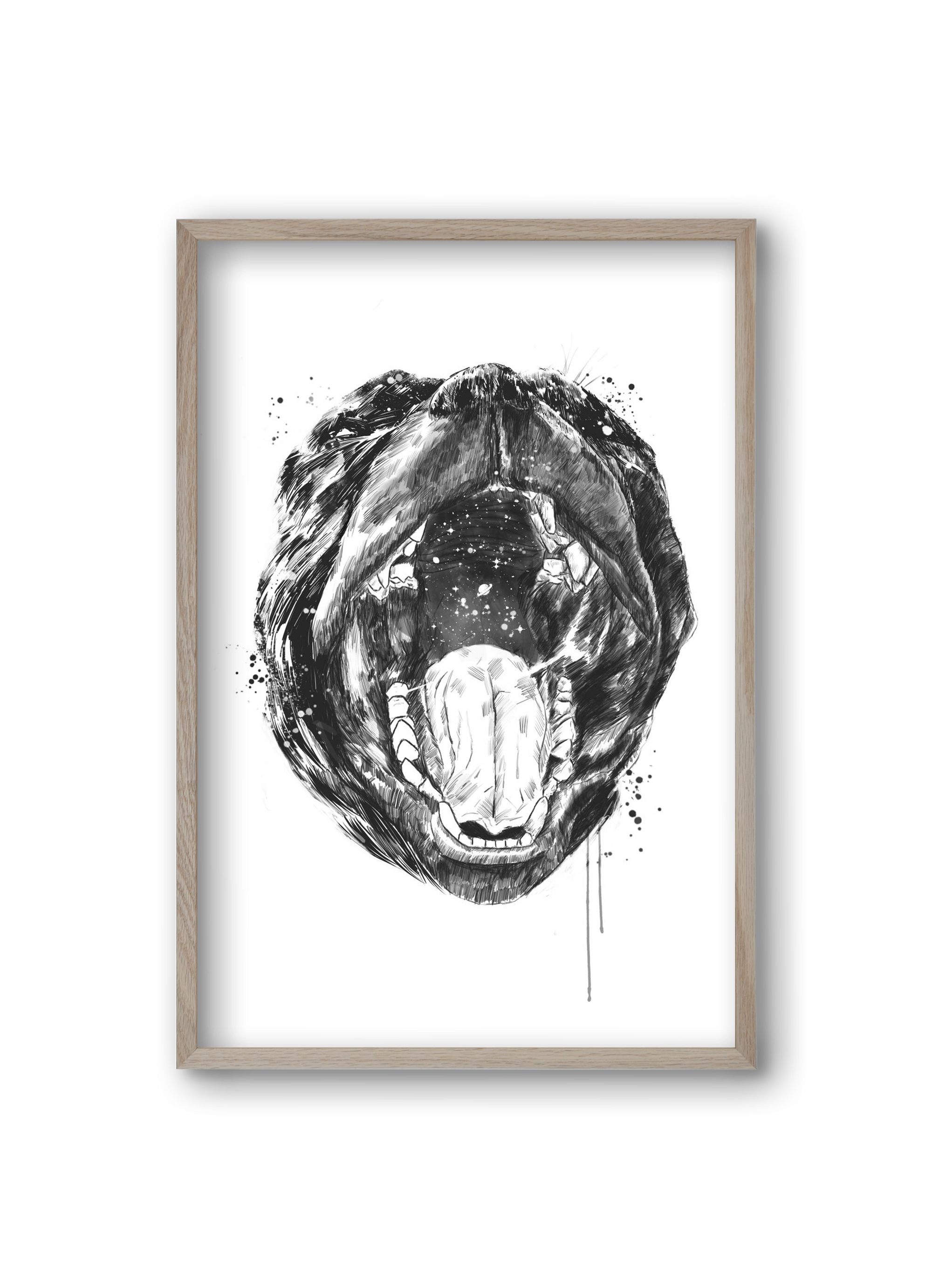 Birth of the universe, 20x30 cm (20x30 cm), Tölgy keret