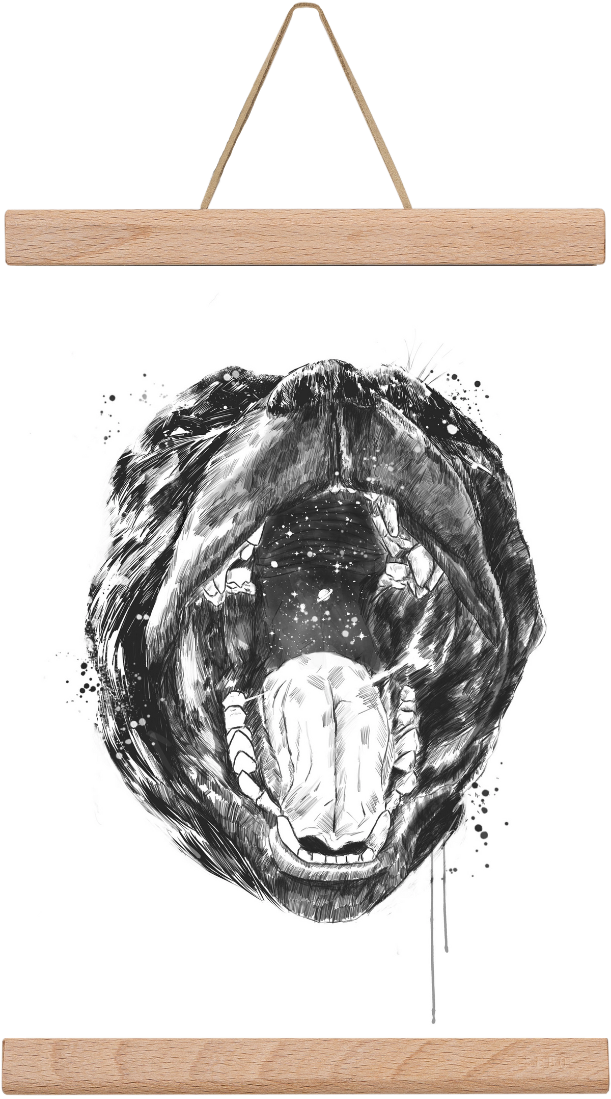 Birth of the universe, 20x30 cm (20x30 cm), Tölgy akasztó