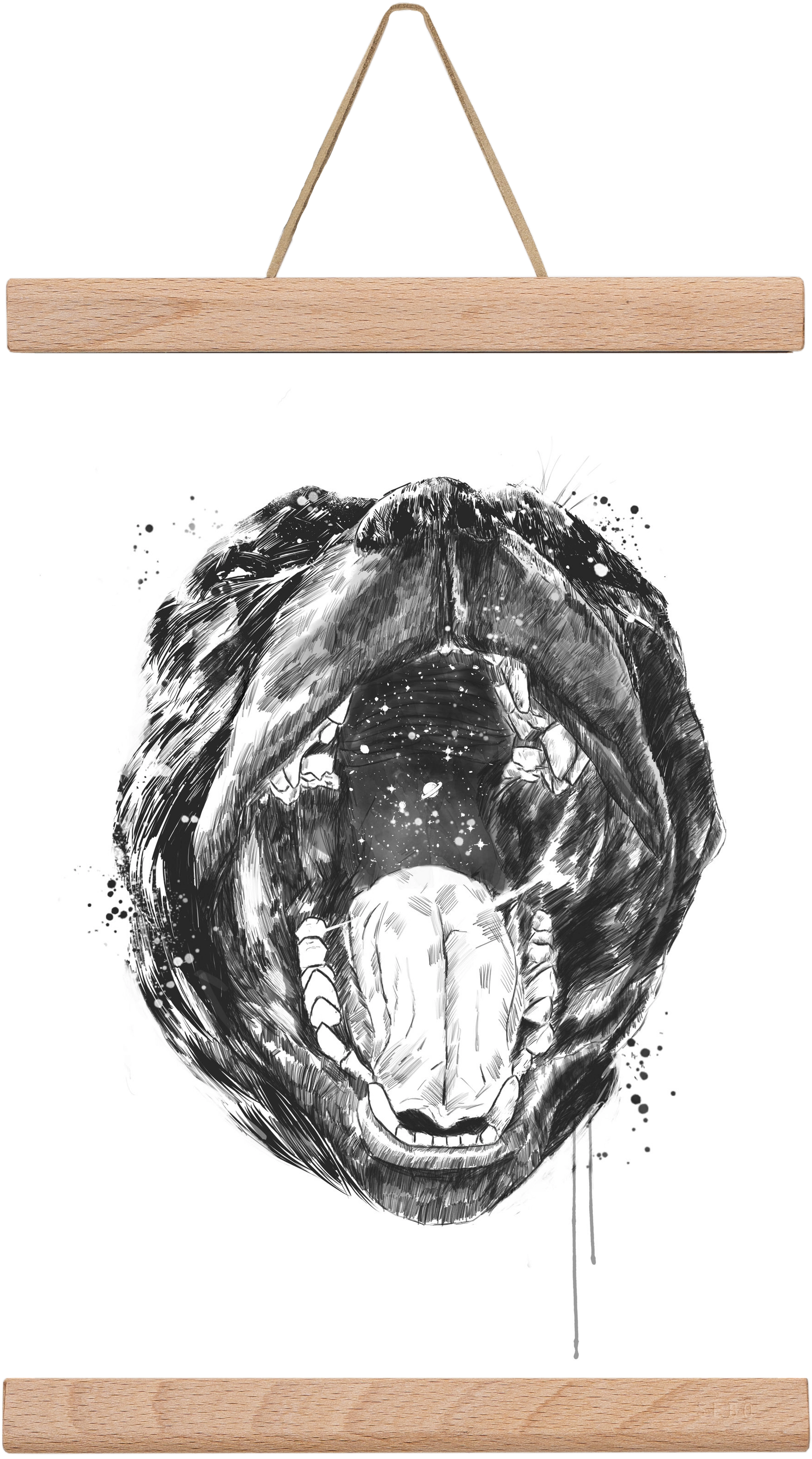 Birth of the universe, 20x30 cm (20x30 cm), Tölgy akasztó