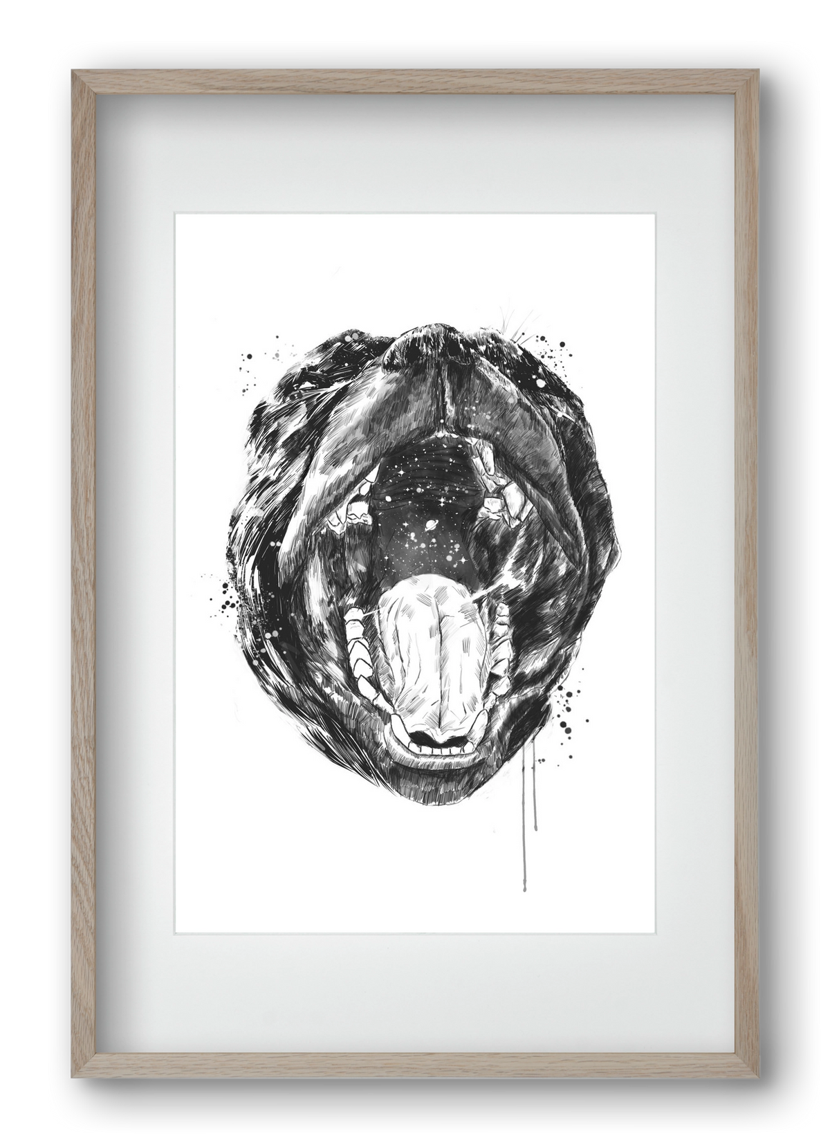 Birth of the universe, 40x60 cm (30x45 cm), Tölgy keret, paszpartuval