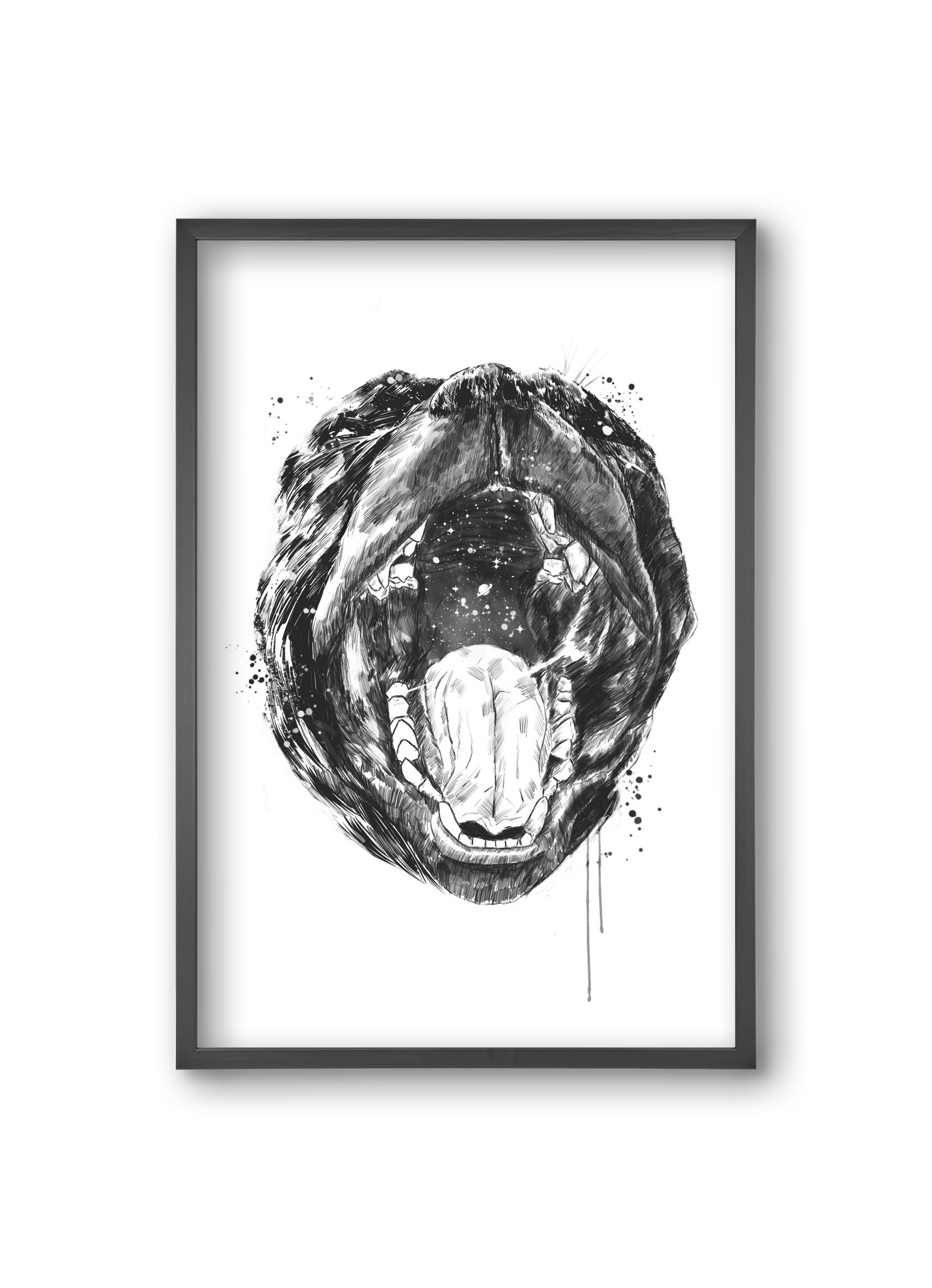 Birth of the universe, 20x30 cm (20x30 cm), Fekete keret