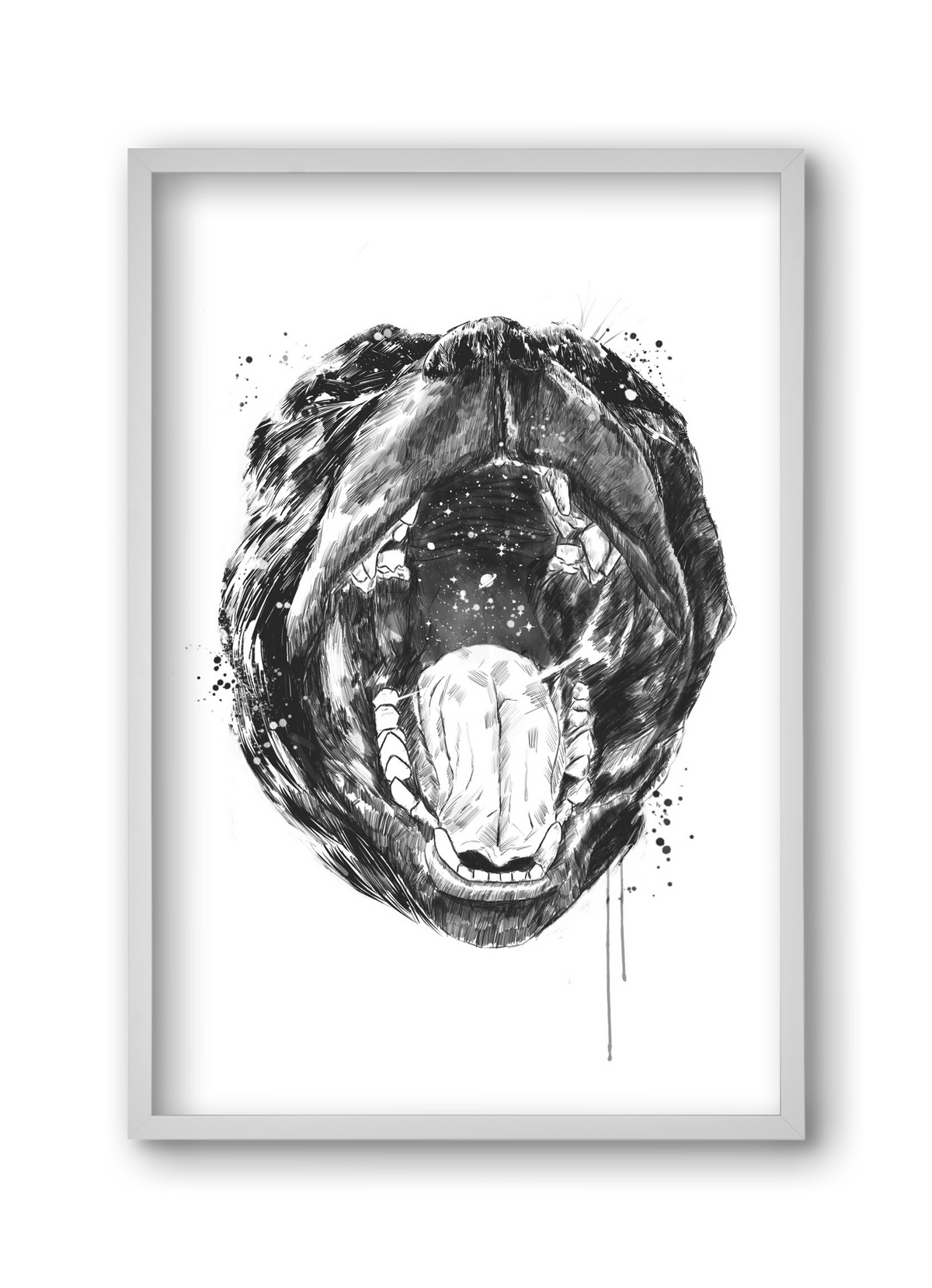 Birth of the universe, 30x45 cm (30x45 cm), Fehér keret