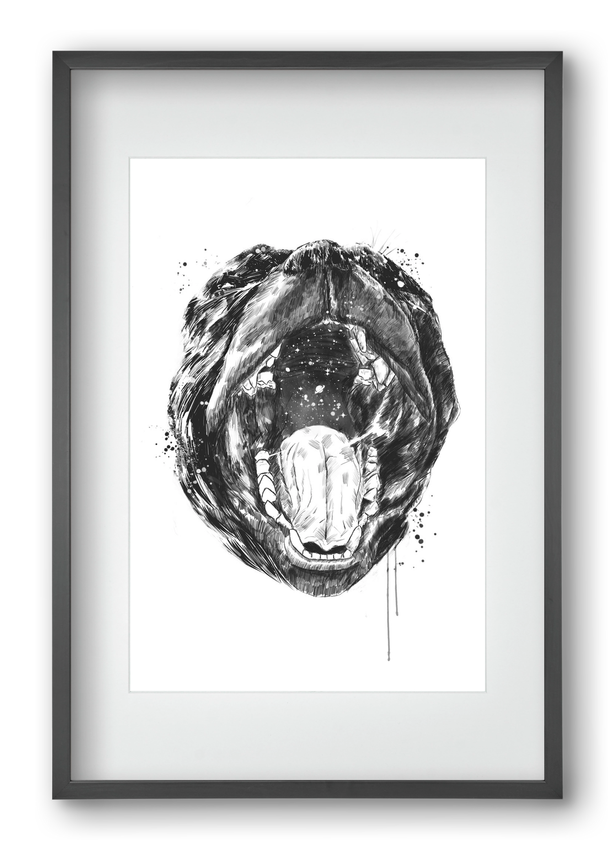 Birth of the universe, 40x60 cm (30x45 cm), Fekete keret, paszpartuval