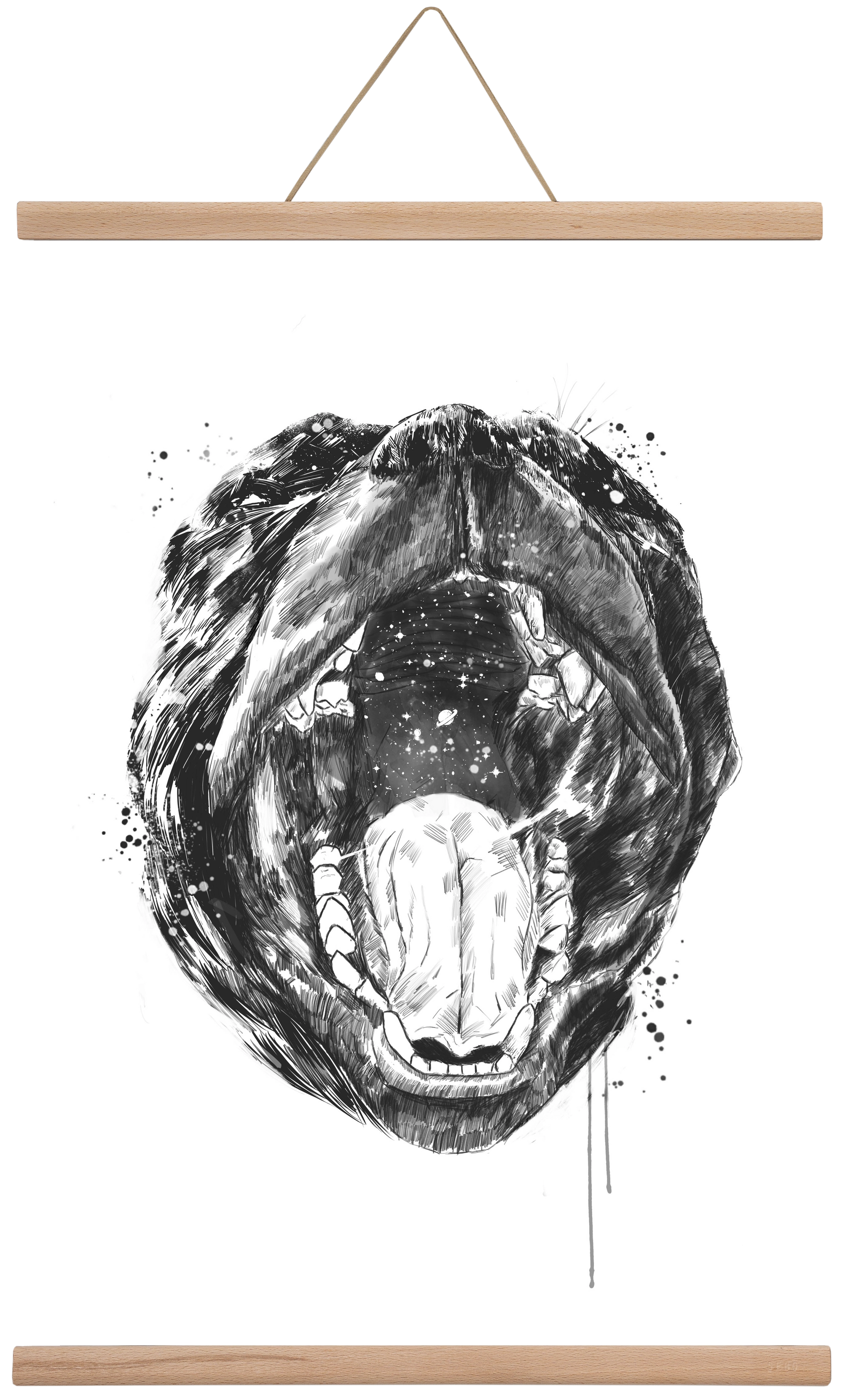 Birth of the universe, 40x60 cm (40x60 cm), Tölgy akasztó