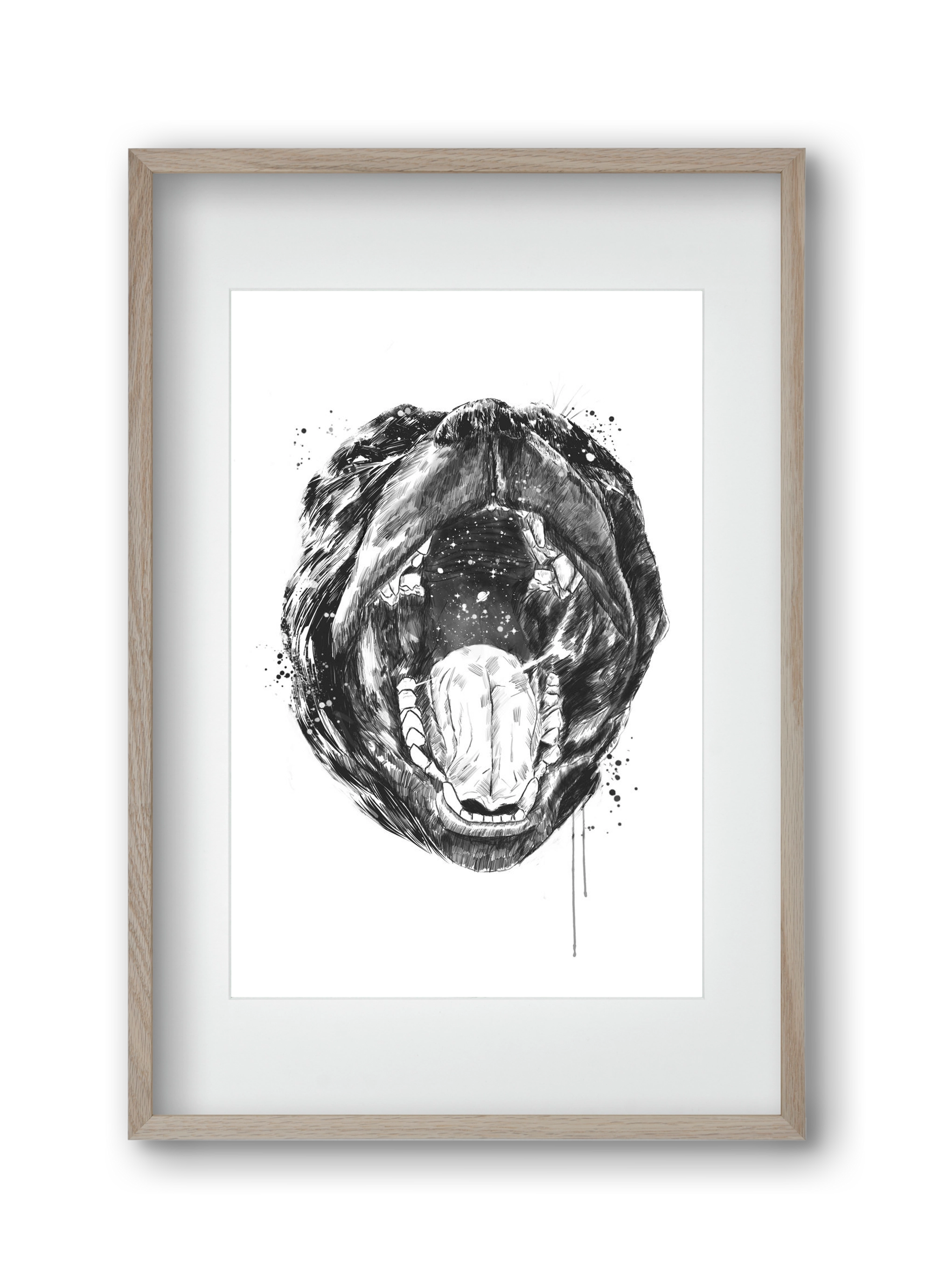 Birth of the universe, 30x45 cm (20x30 cm), Tölgy keret, paszpartuval