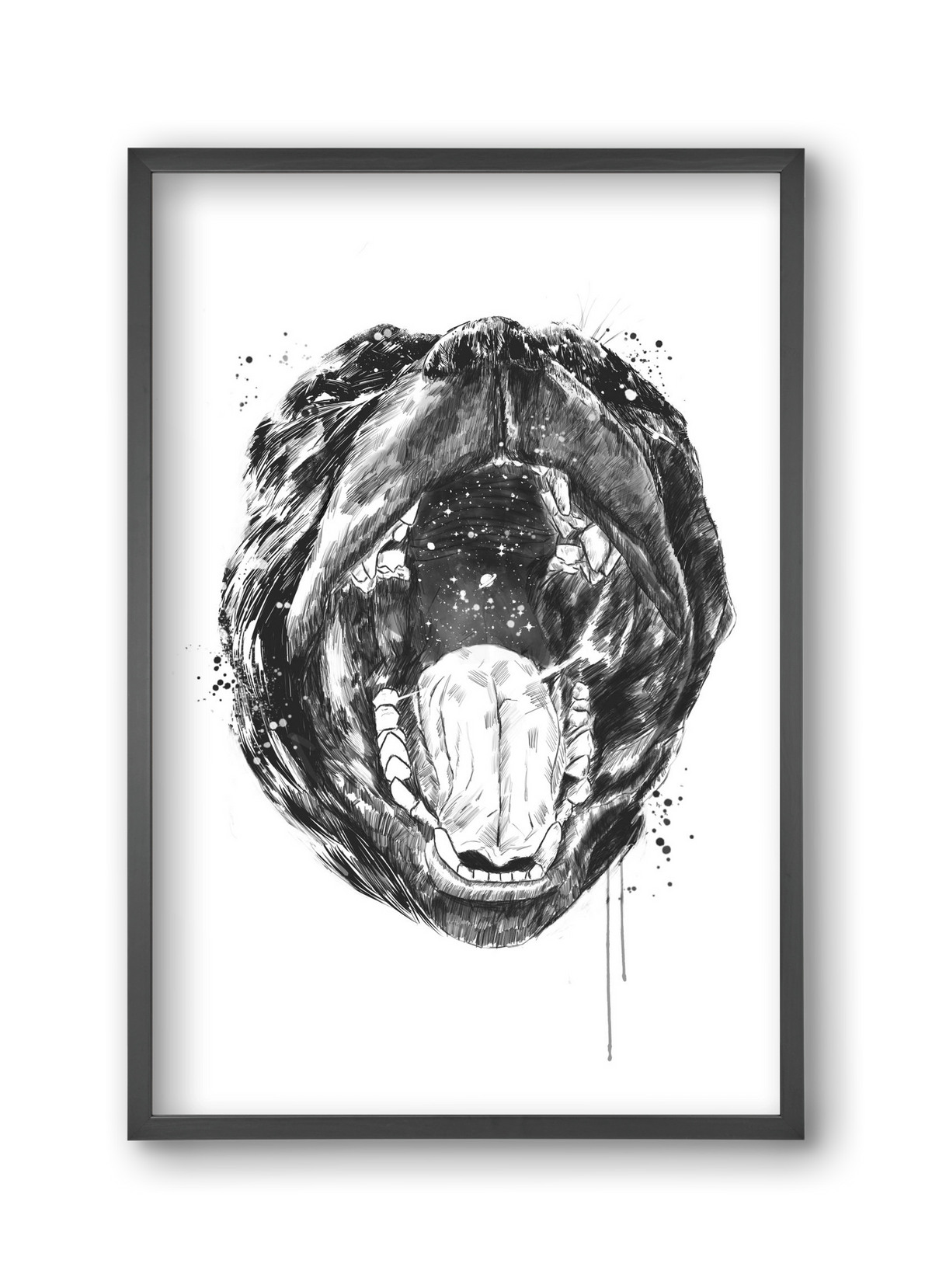 Birth of the universe, 30x45 cm (30x45 cm), Fekete keret