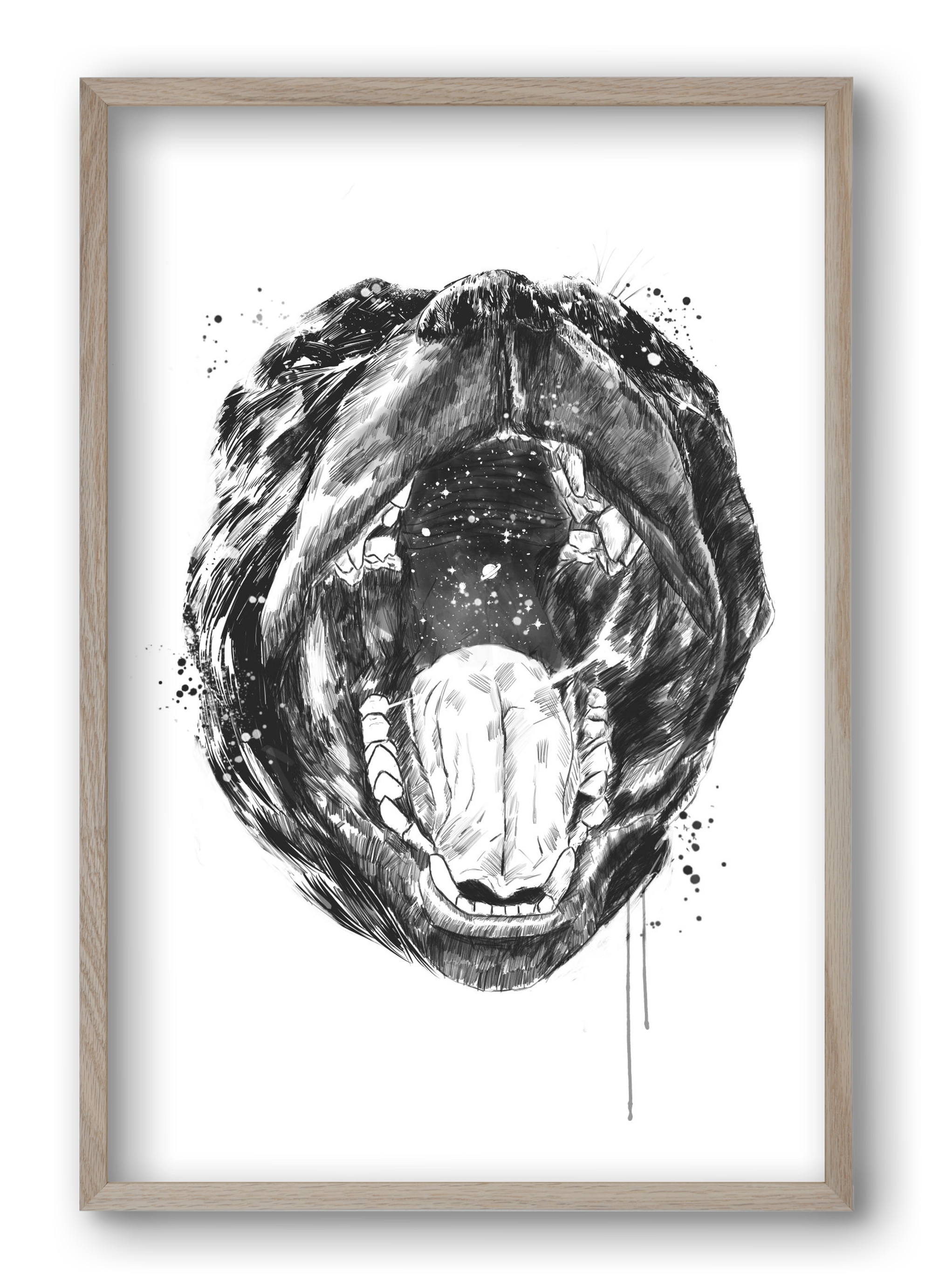 Birth of the universe, 40x60 cm (40x60 cm), Tölgy keret