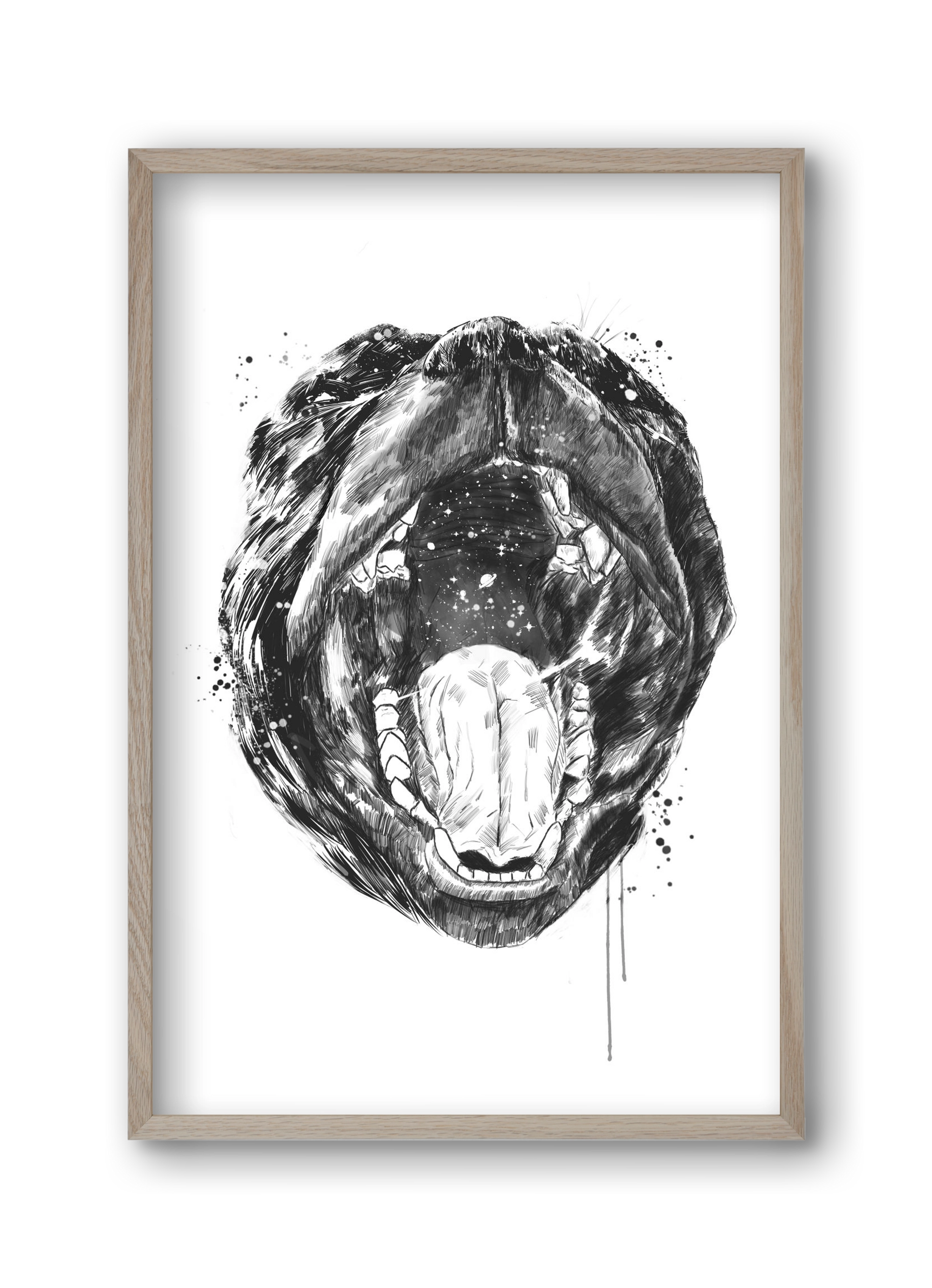 Birth of the universe, 30x45 cm (30x45 cm), Tölgy keret