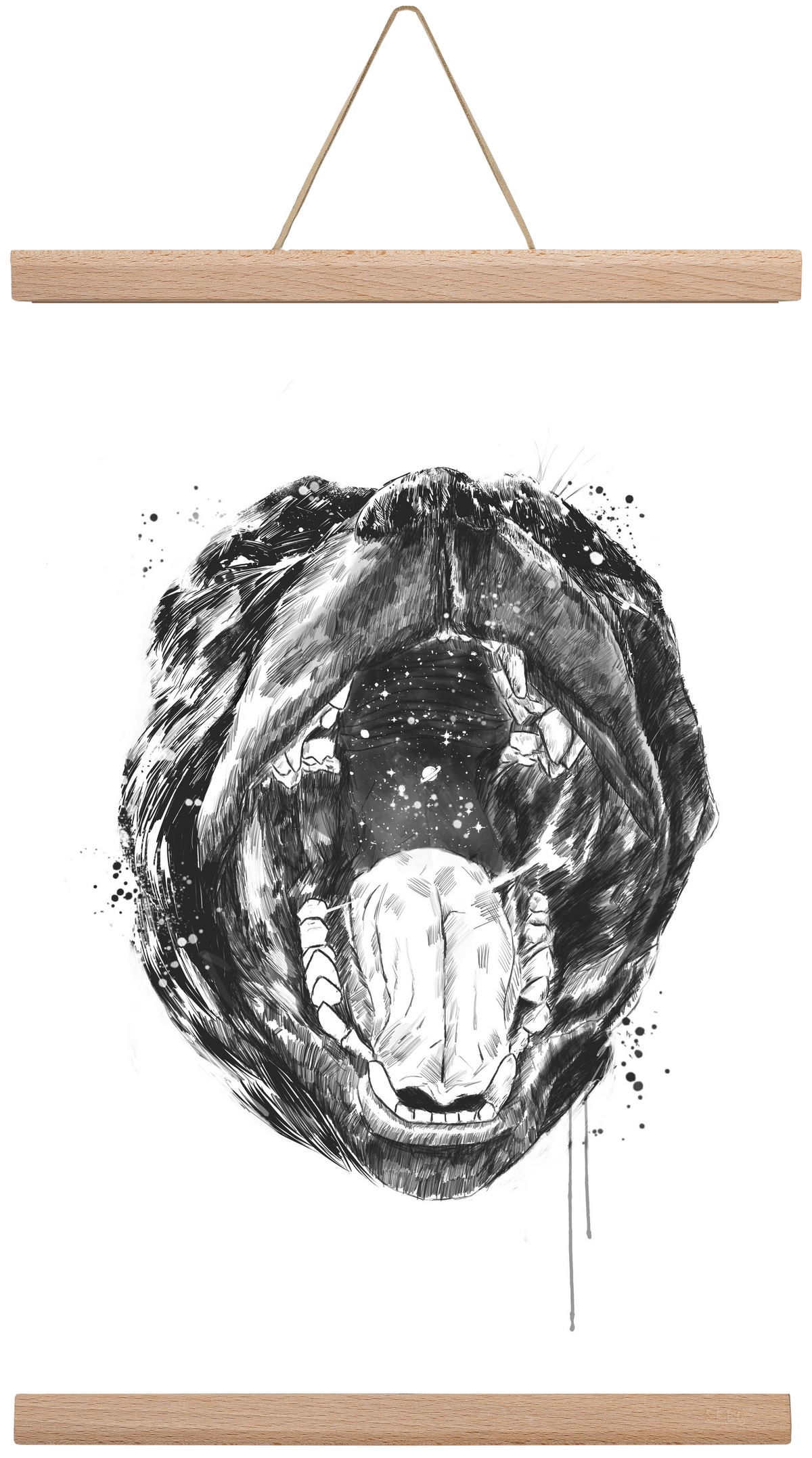 Birth of the universe, 30x45 cm (30x45 cm), Tölgy akasztó