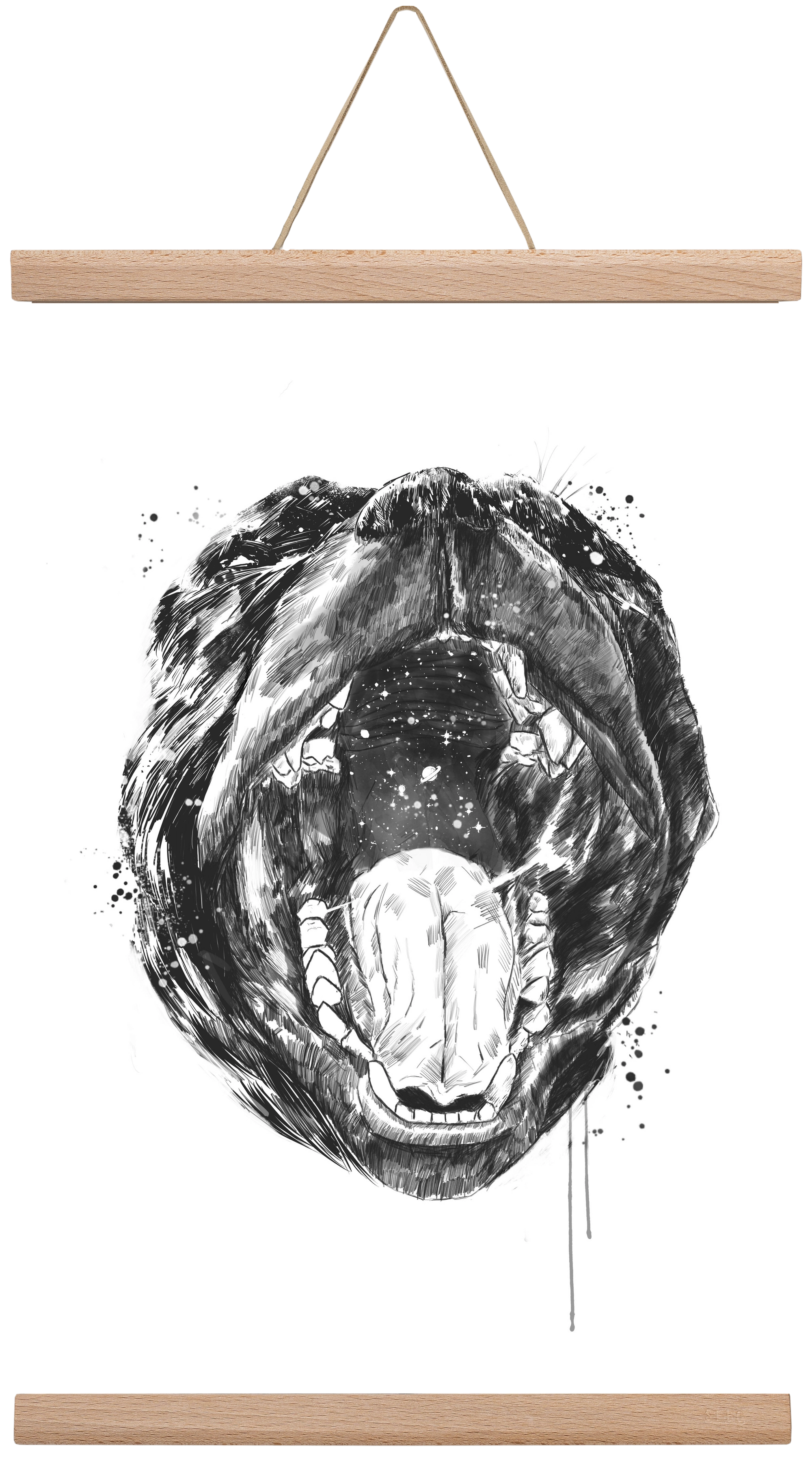 Birth of the universe, 30x45 cm (30x45 cm), Tölgy akasztó