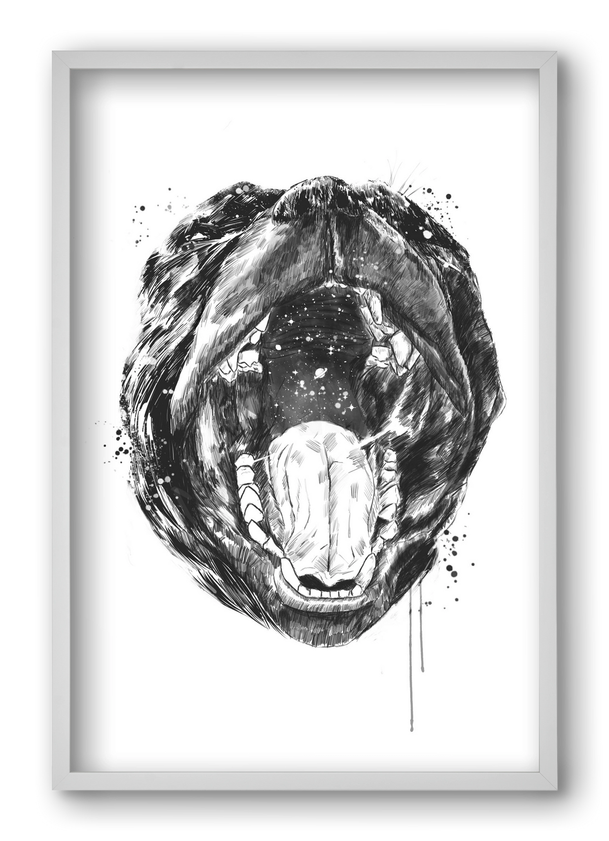 Birth of the universe, 40x60 cm (40x60 cm), Fehér keret