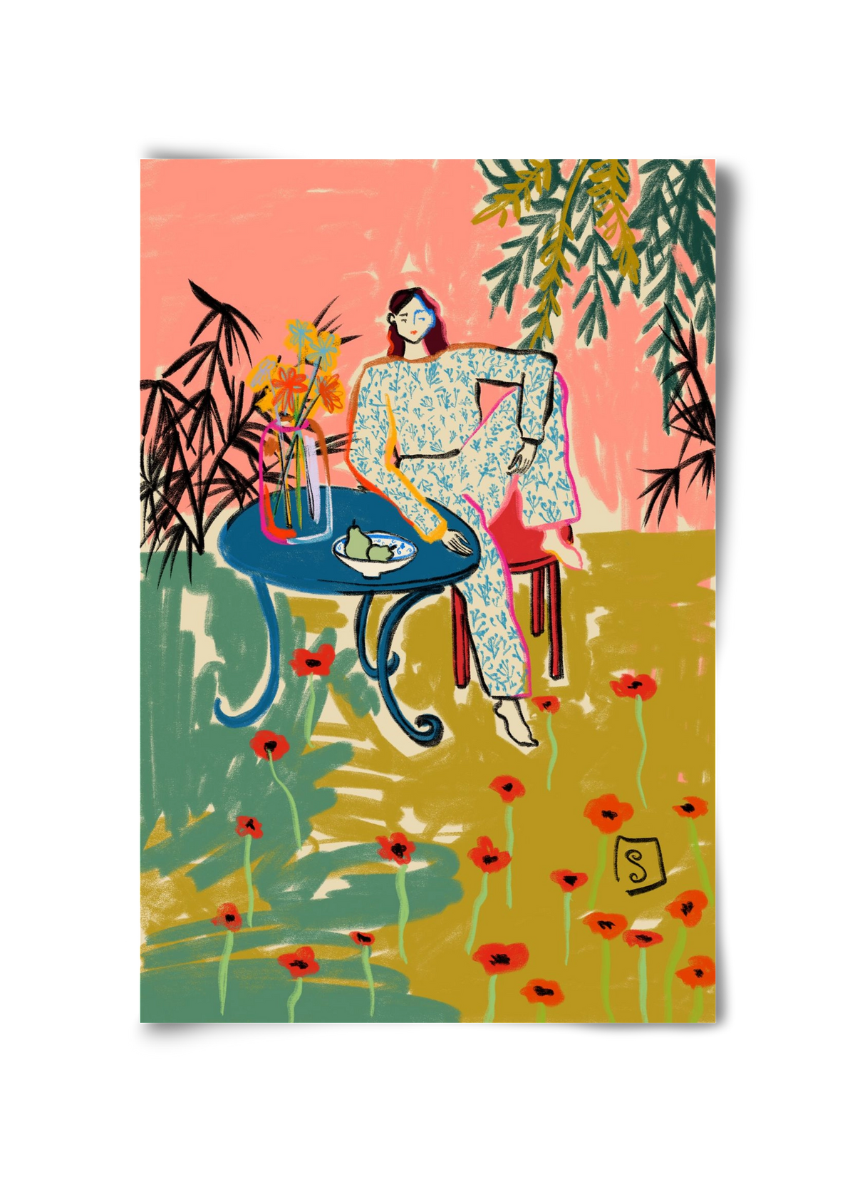 POPPY SEASON, 30x45 cm, Keret nélkül