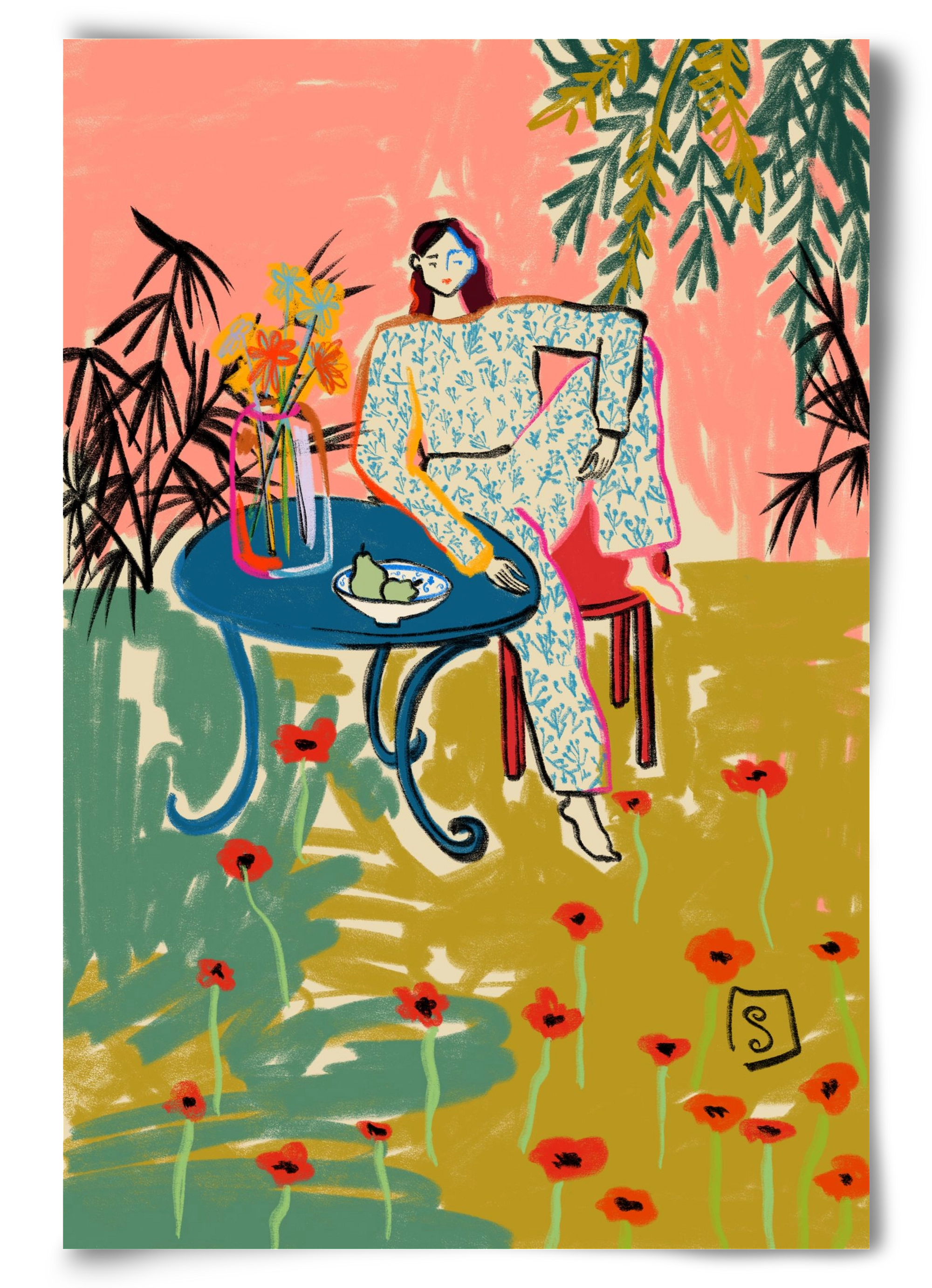 POPPY SEASON, 60x90 cm, Keret nélkül