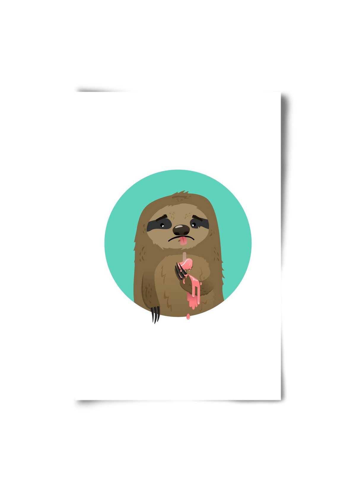 Szomorú lajhár, 20x30 cm, Keret nélkül