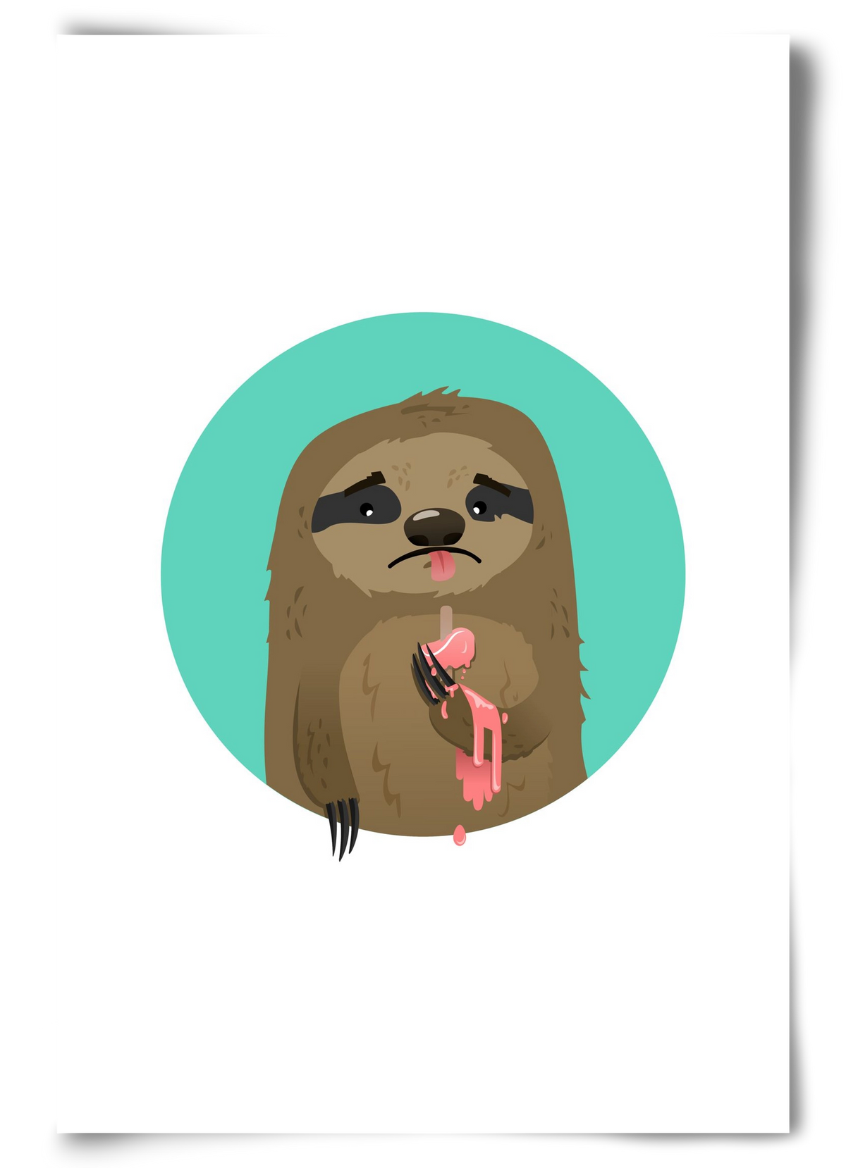 Szomorú lajhár, 60x90 cm, Keret nélkül