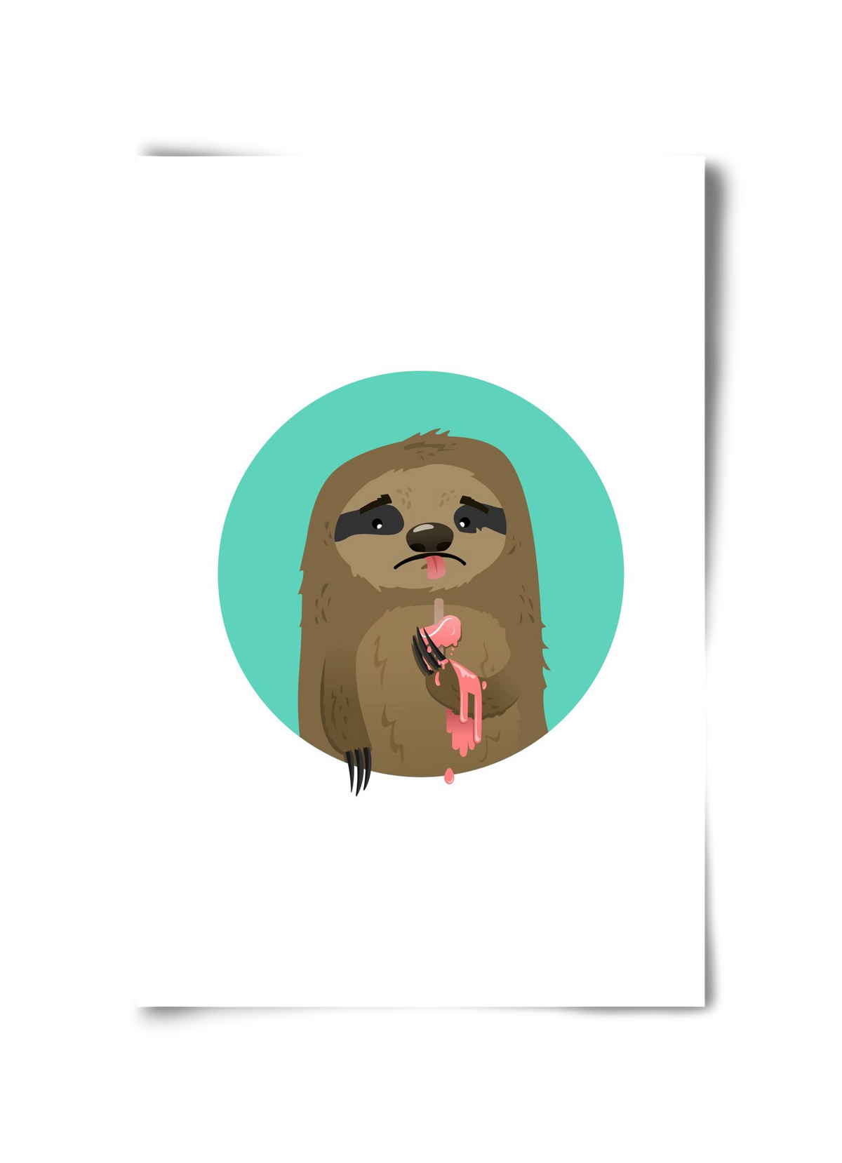 Szomorú lajhár, 30x45 cm, Keret nélkül