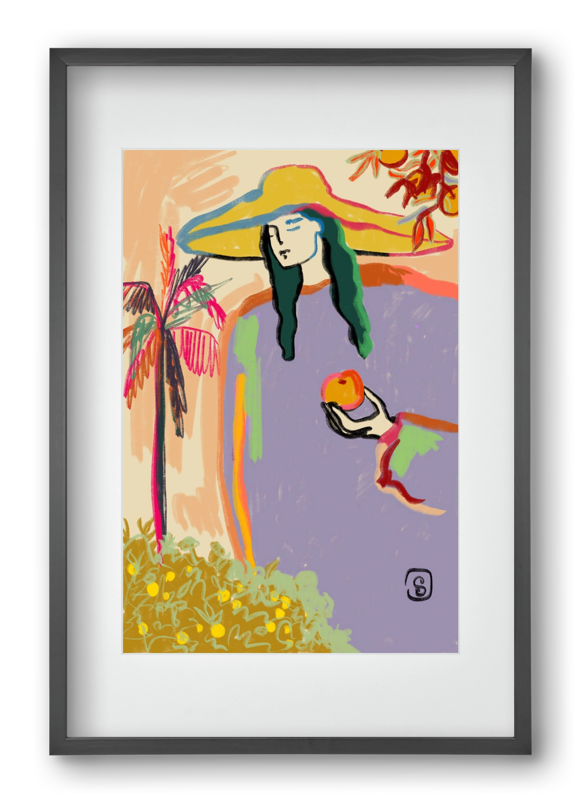 HARVEST, 40x60 cm (30x45 cm), Fekete keret, paszpartuval