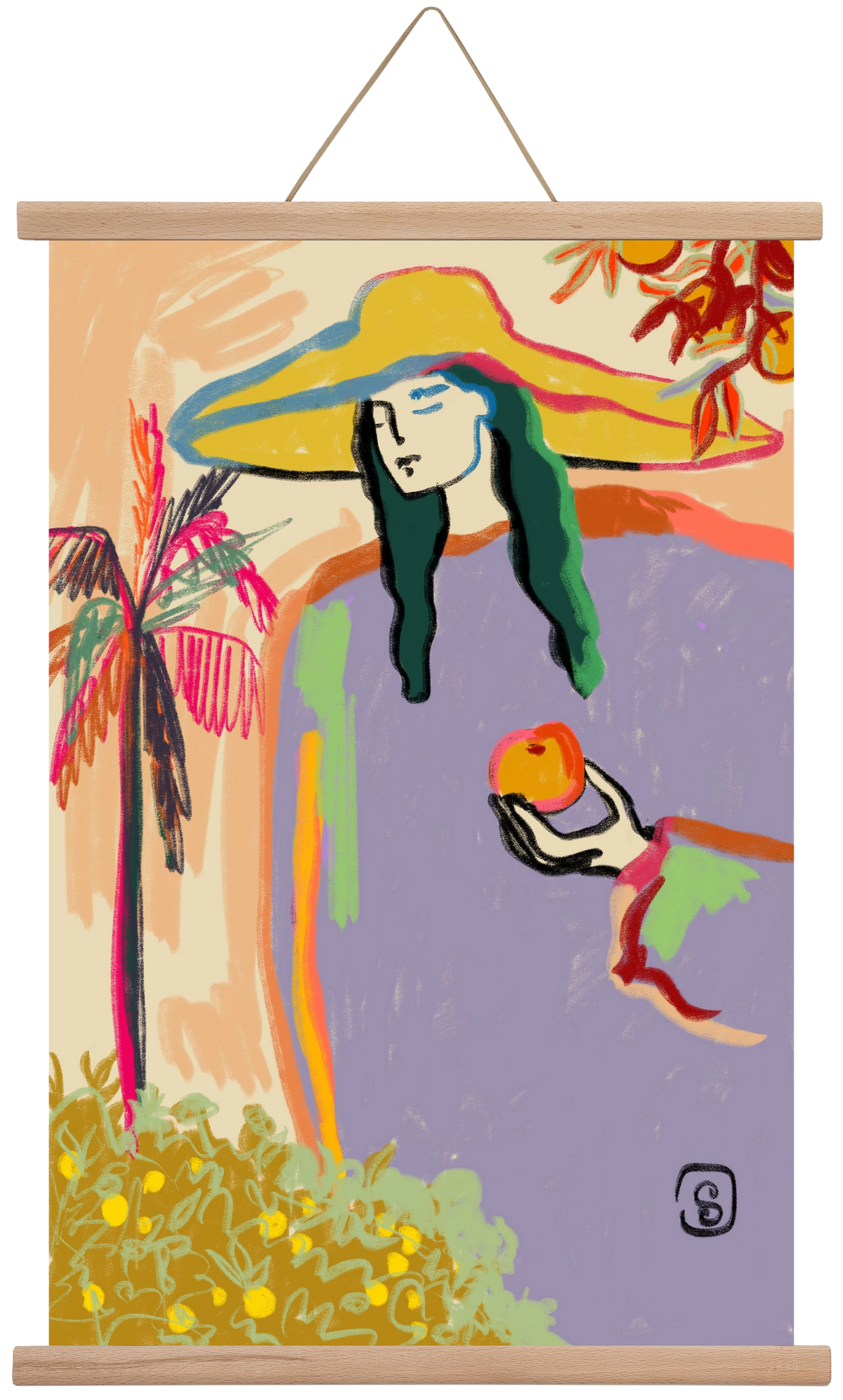 HARVEST, 40x60 cm (40x60 cm), Tölgy akasztó