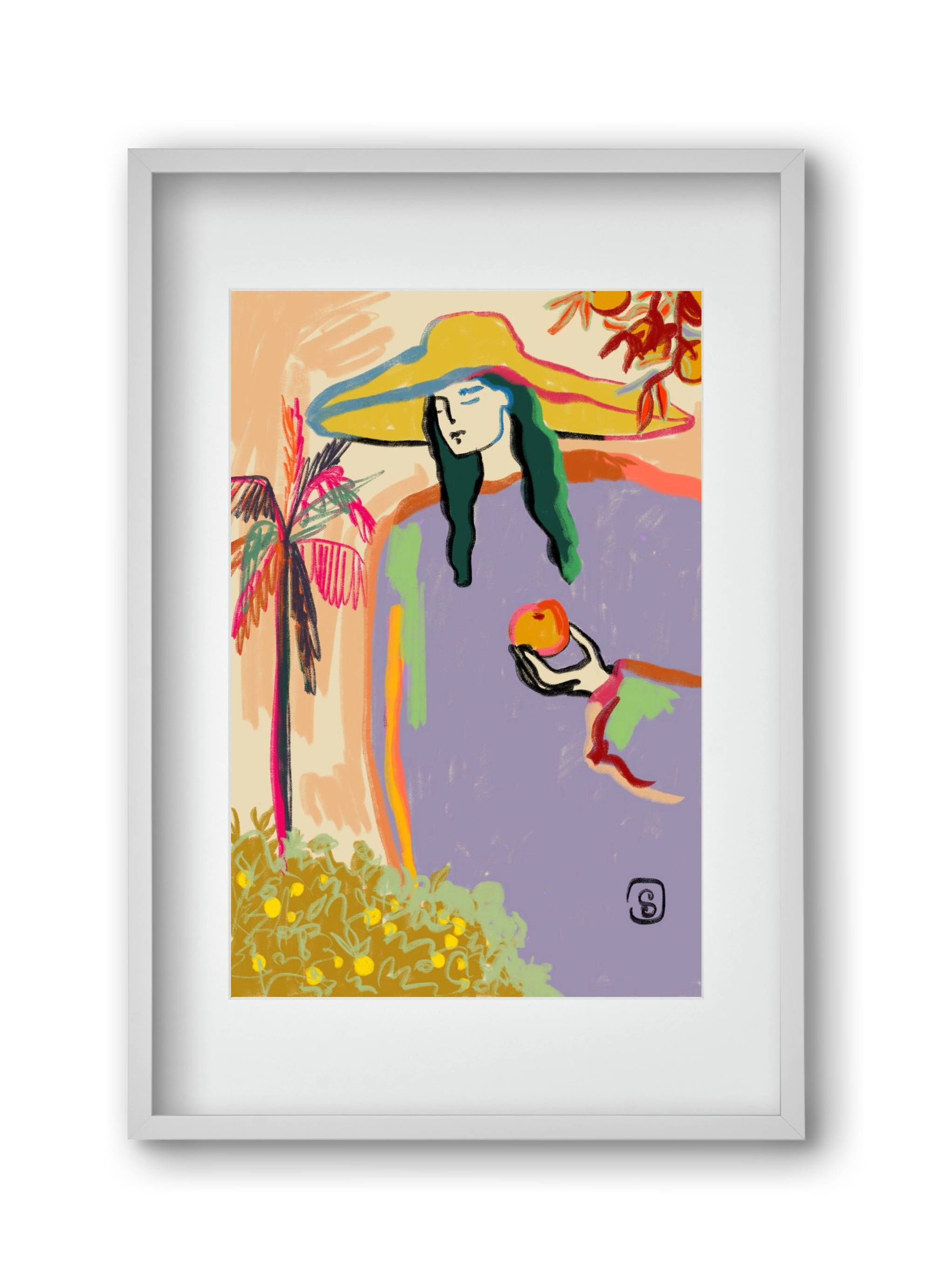 HARVEST, 30x45 cm (20x30 cm), Fehér keret, paszpartuval