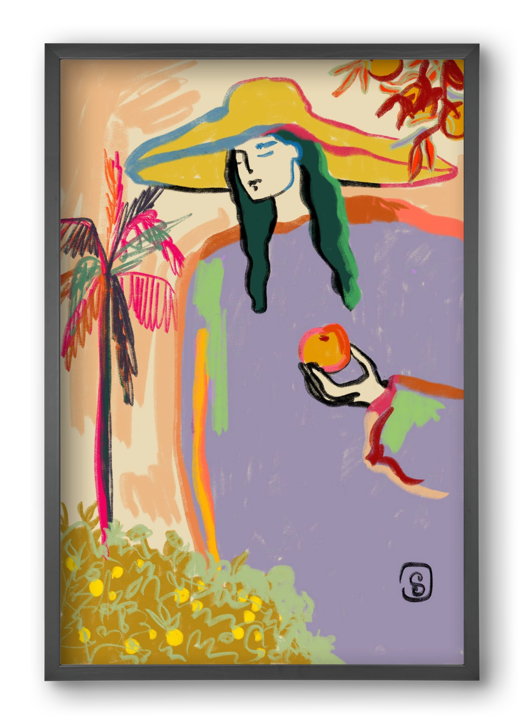 HARVEST, 40x60 cm (40x60 cm), Fekete keret