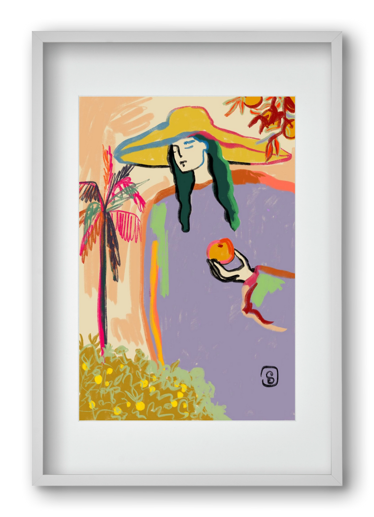 HARVEST, 40x60 cm (30x45 cm), Fehér keret, paszpartuval