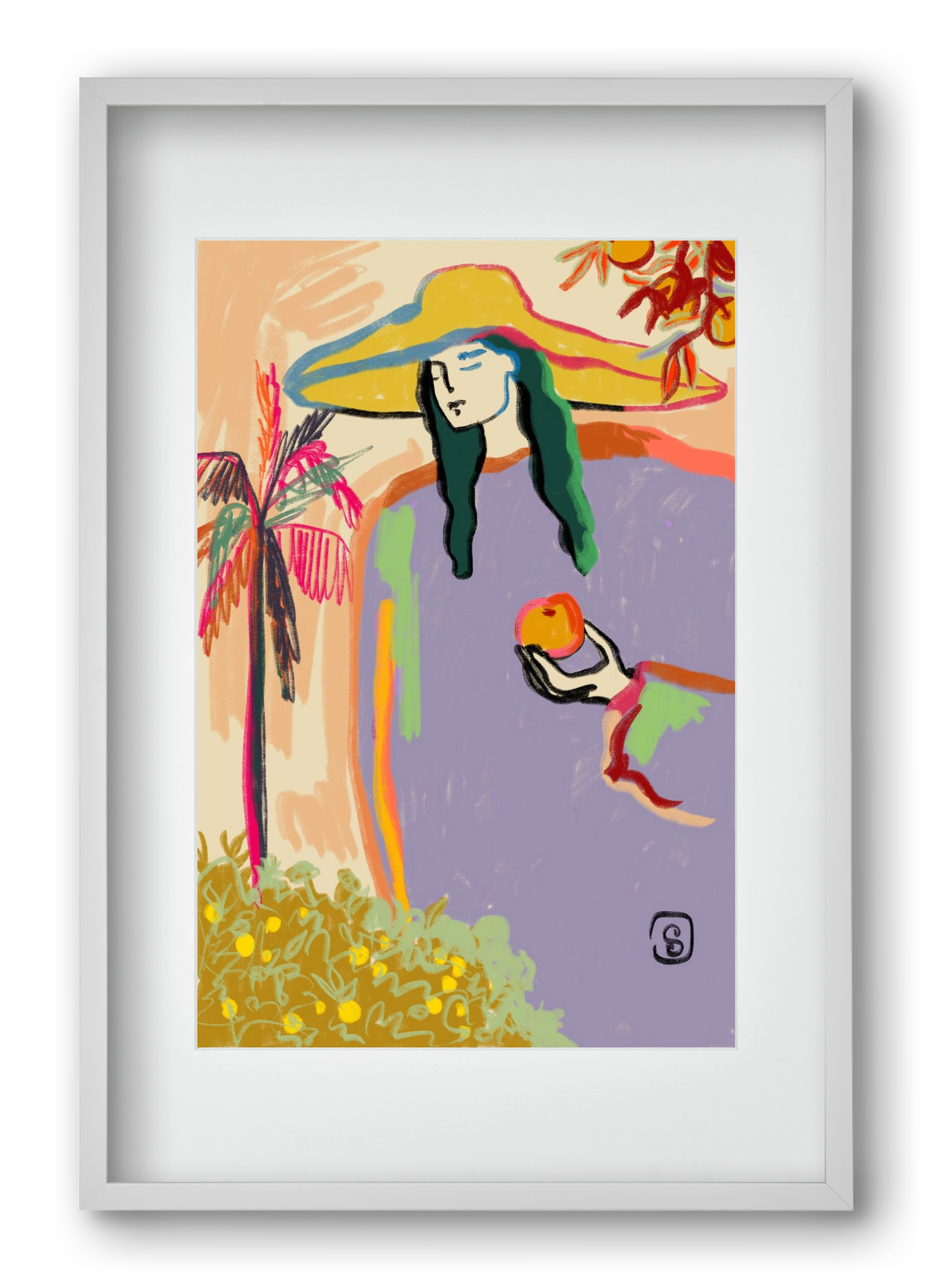 HARVEST, 40x60 cm (30x45 cm), Fehér keret, paszpartuval