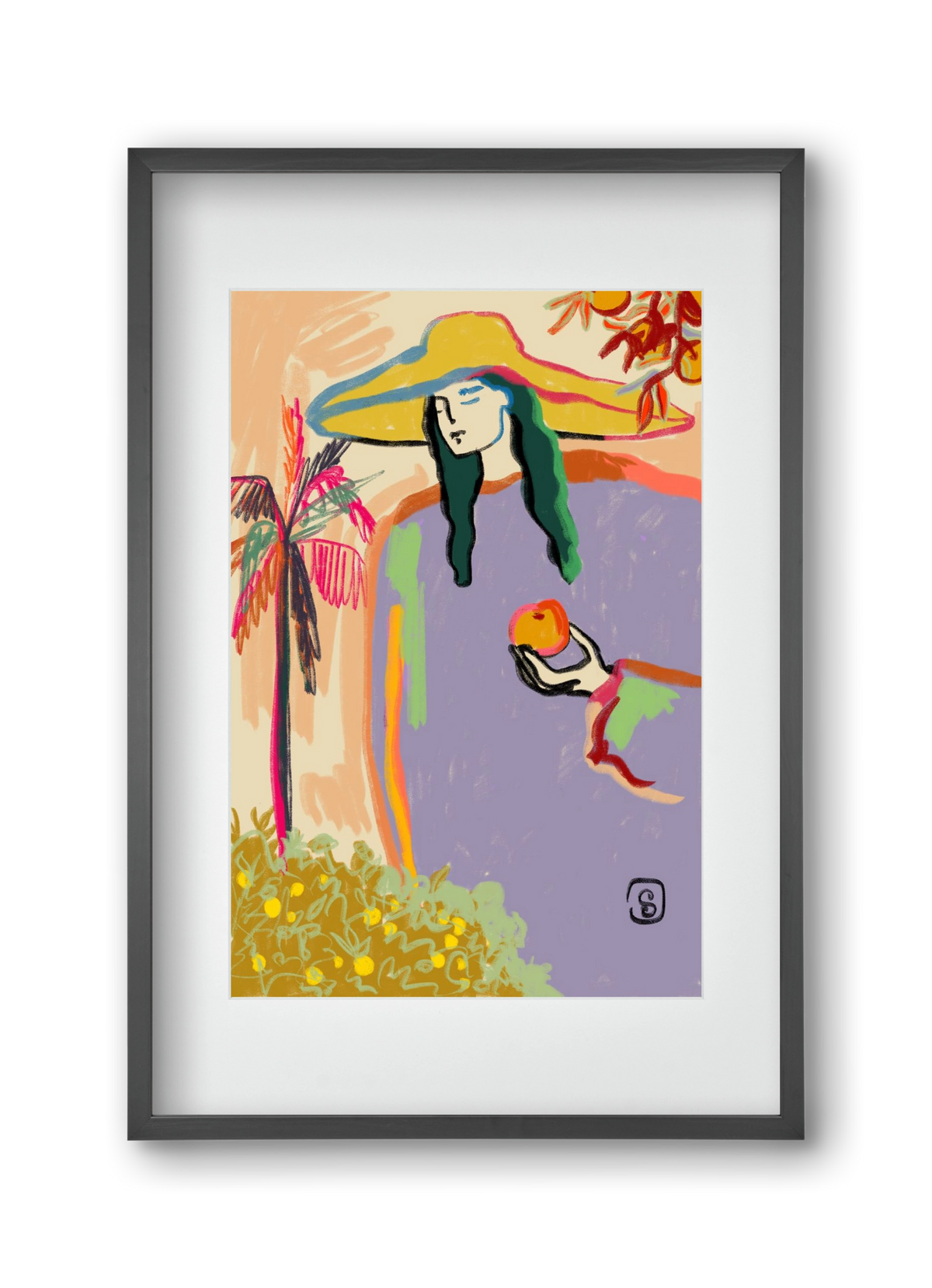 HARVEST, 30x45 cm (20x30 cm), Fekete keret, paszpartuval