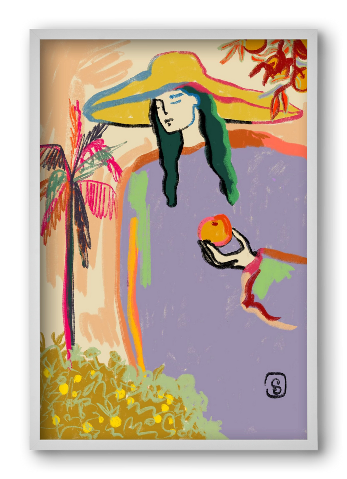 HARVEST, 40x60 cm (40x60 cm), Fehér keret