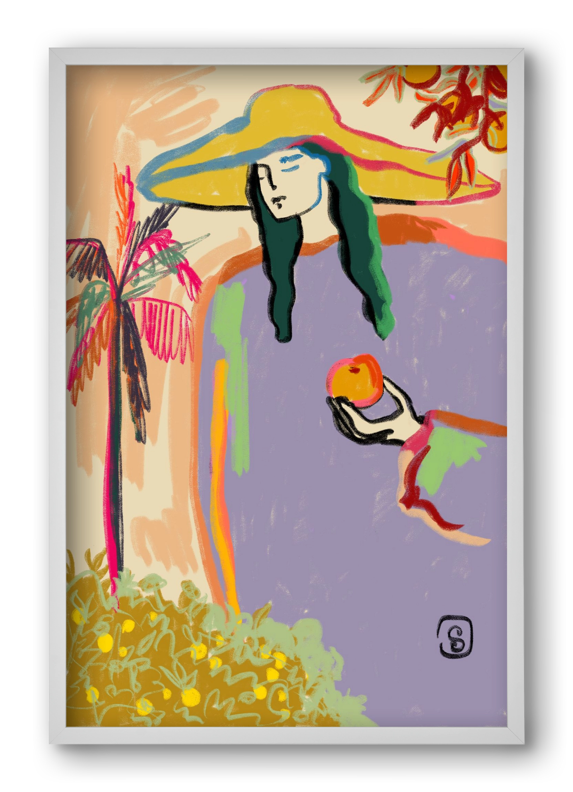 HARVEST, 40x60 cm (40x60 cm), Fehér keret