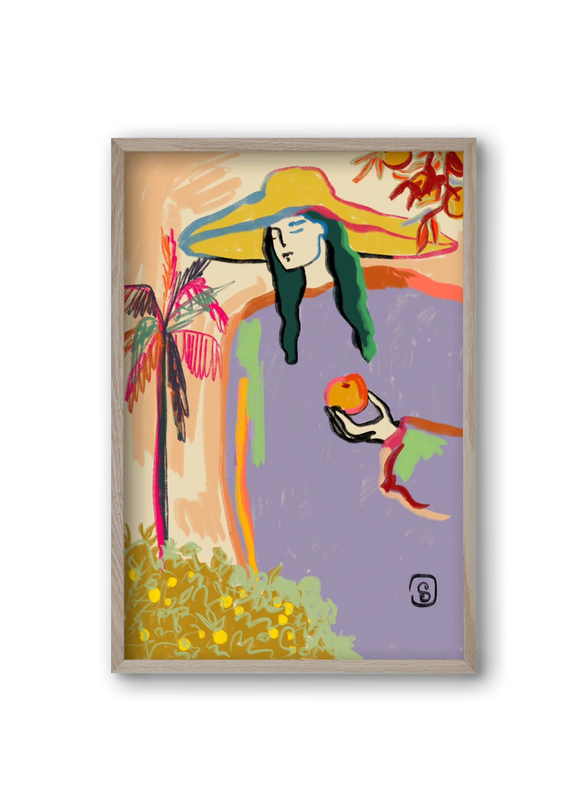 HARVEST, 20x30 cm (20x30 cm), Tölgy keret