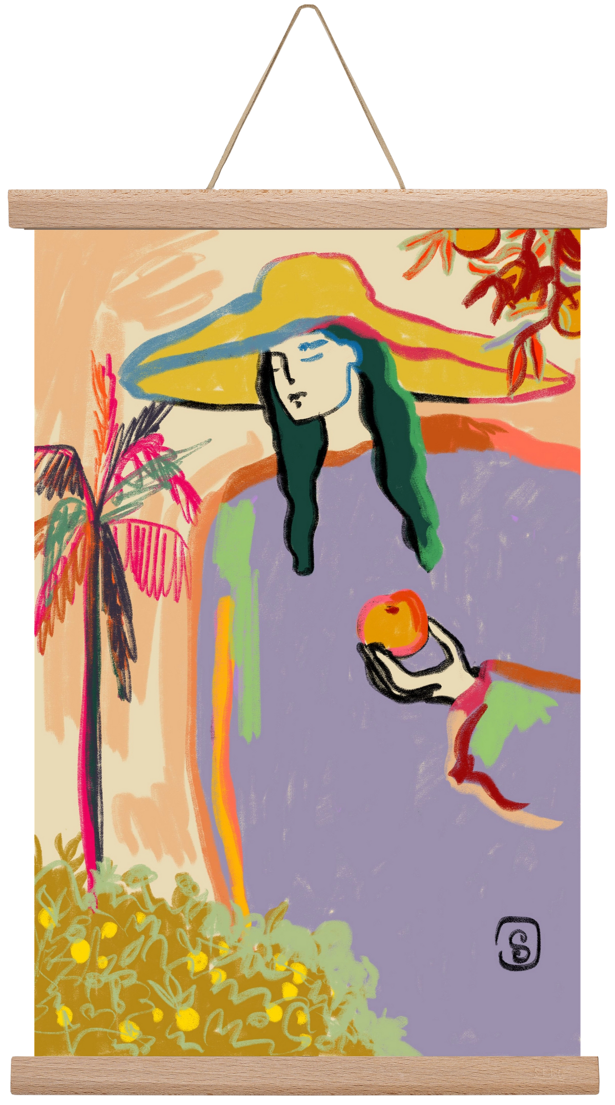 HARVEST, 30x45 cm (30x45 cm), Tölgy akasztó