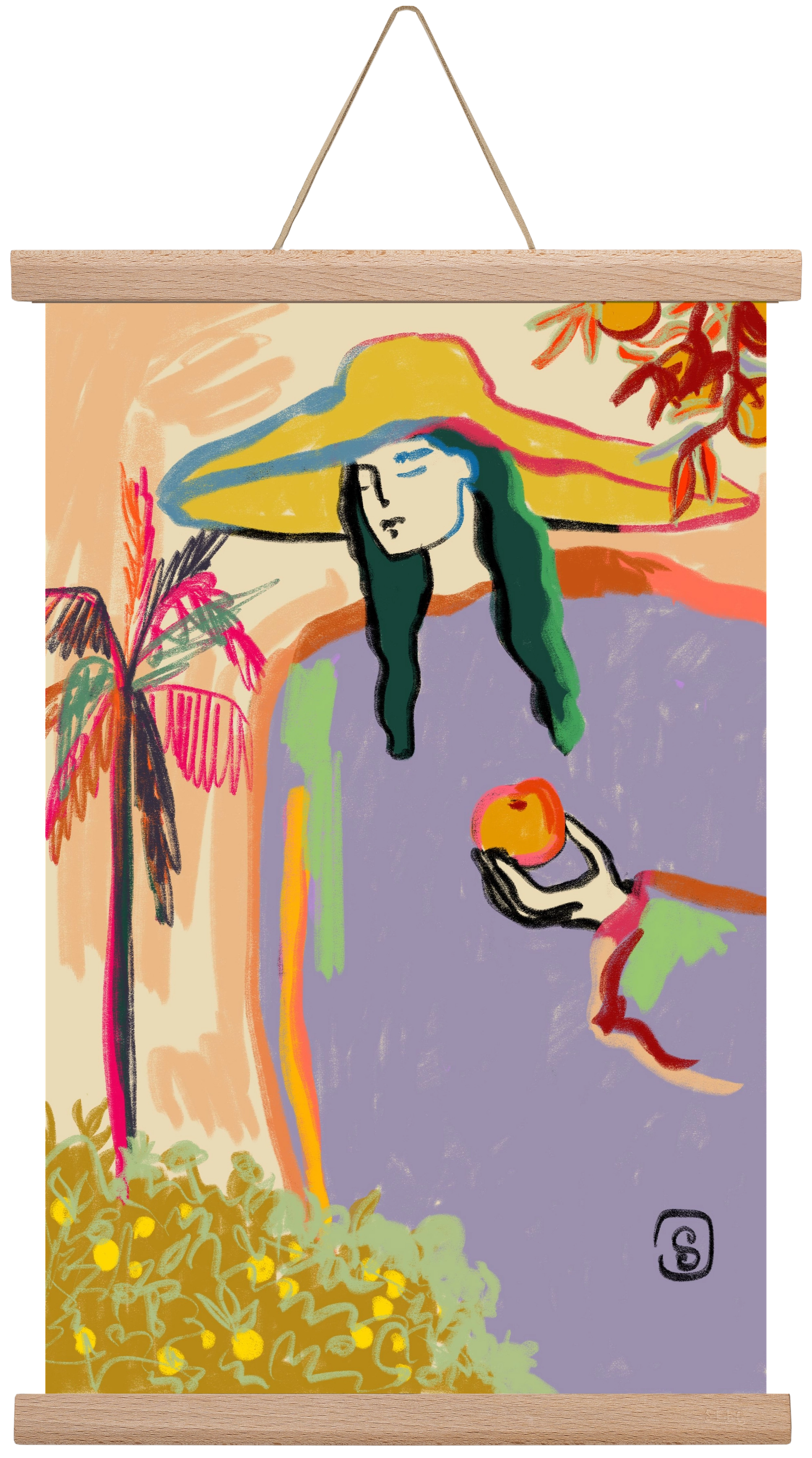 HARVEST, 30x45 cm (30x45 cm), Tölgy akasztó