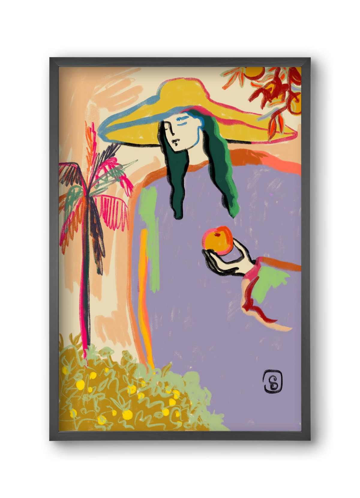 HARVEST, 30x45 cm (30x45 cm), Fekete keret