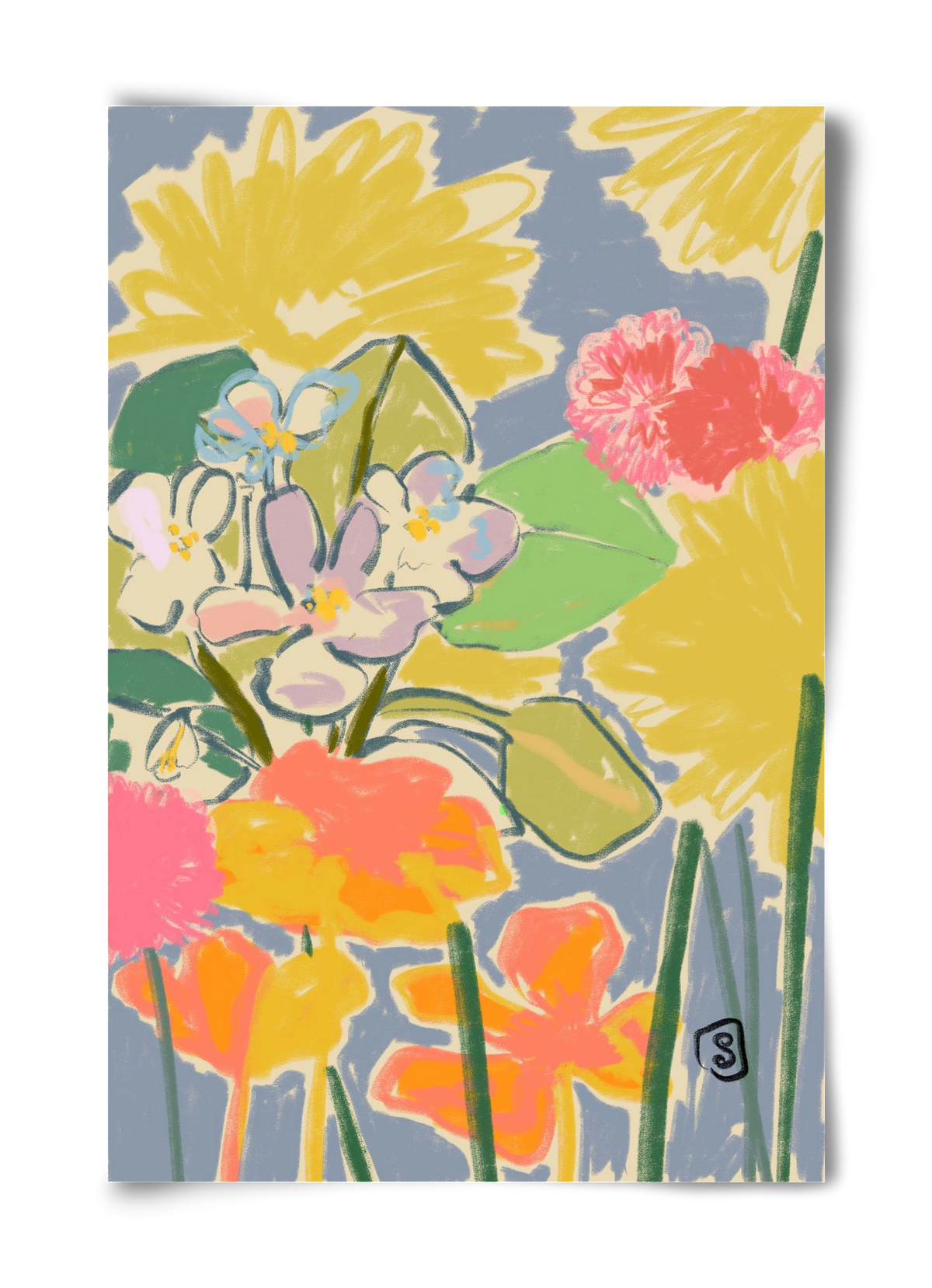 MORNING GARDEN, 40x60 cm, Keret nélkül