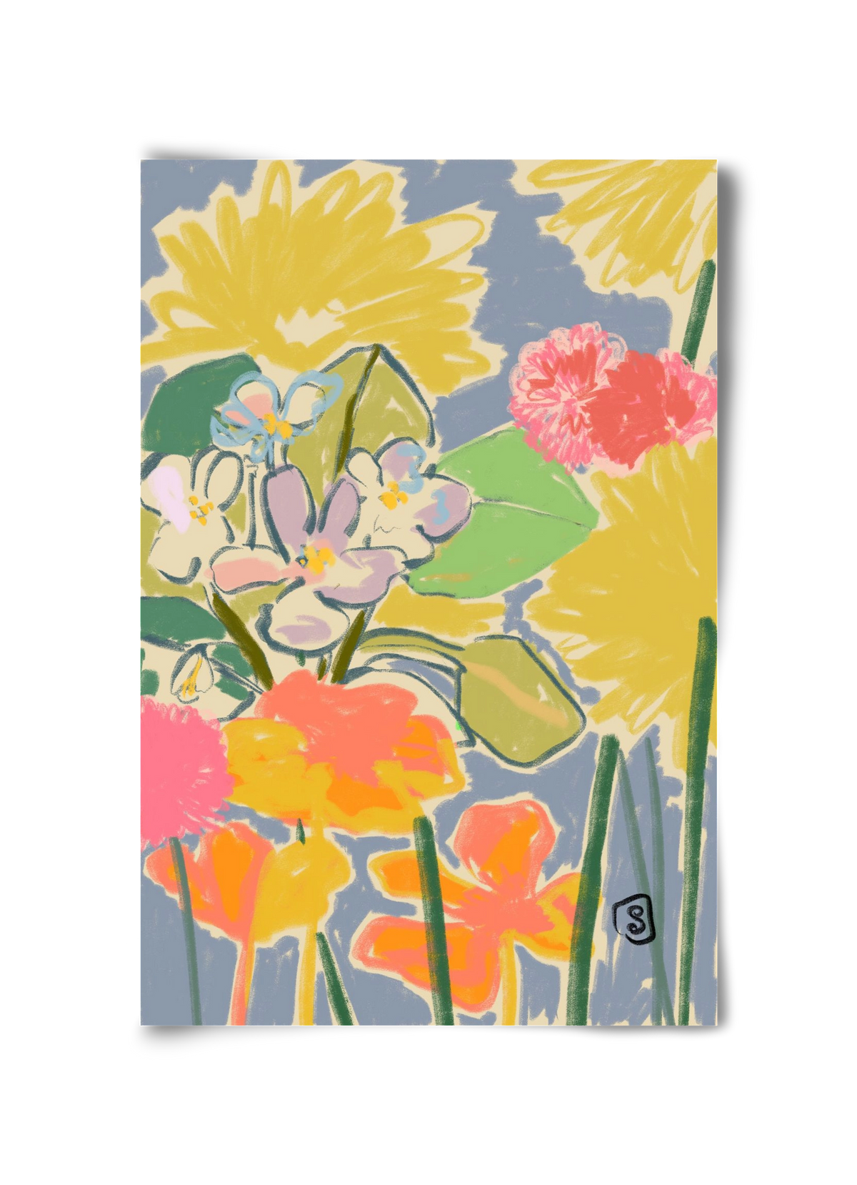 MORNING GARDEN, 30x45 cm, Keret nélkül