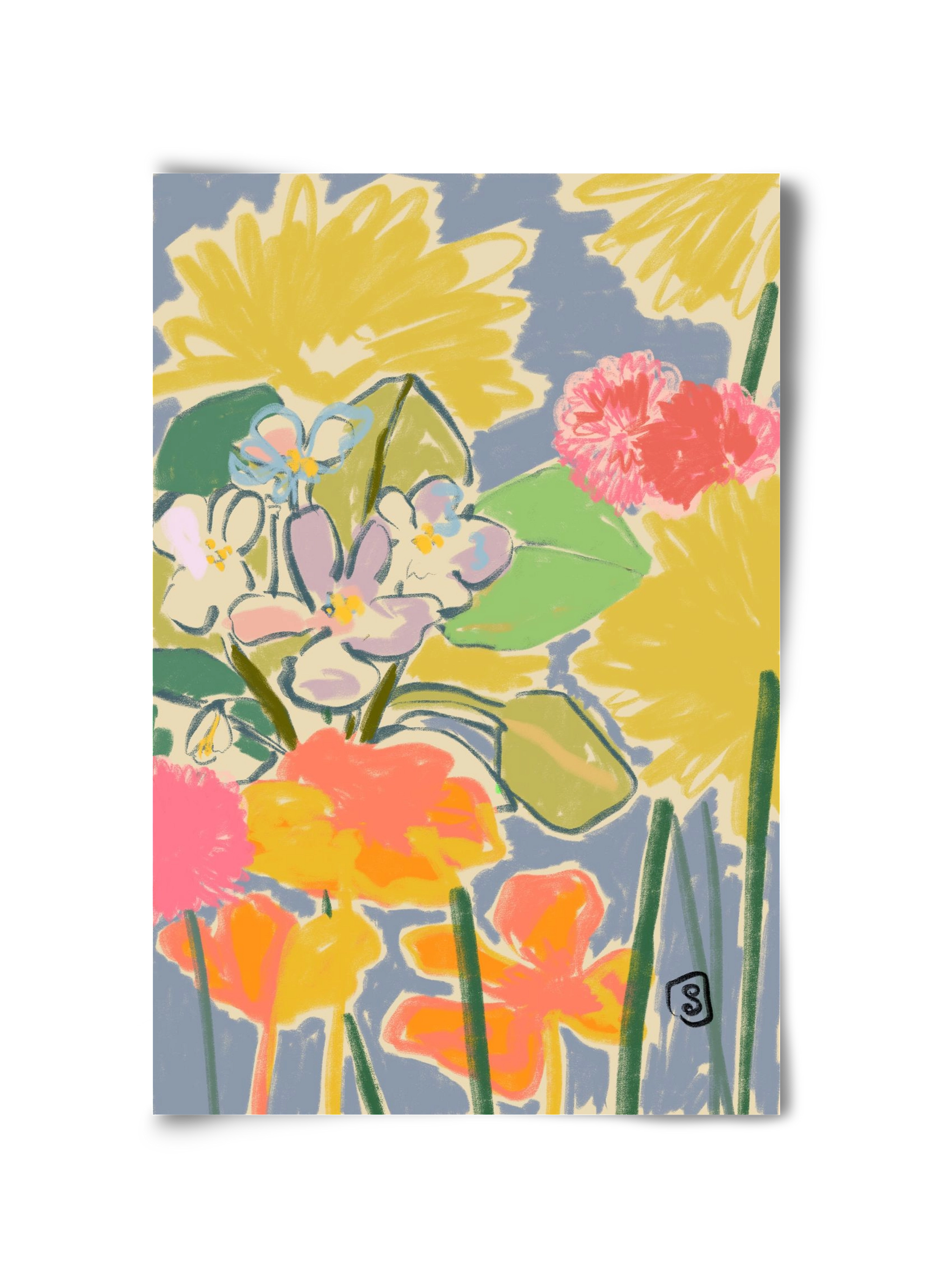 MORNING GARDEN, 30x45 cm, Keret nélkül