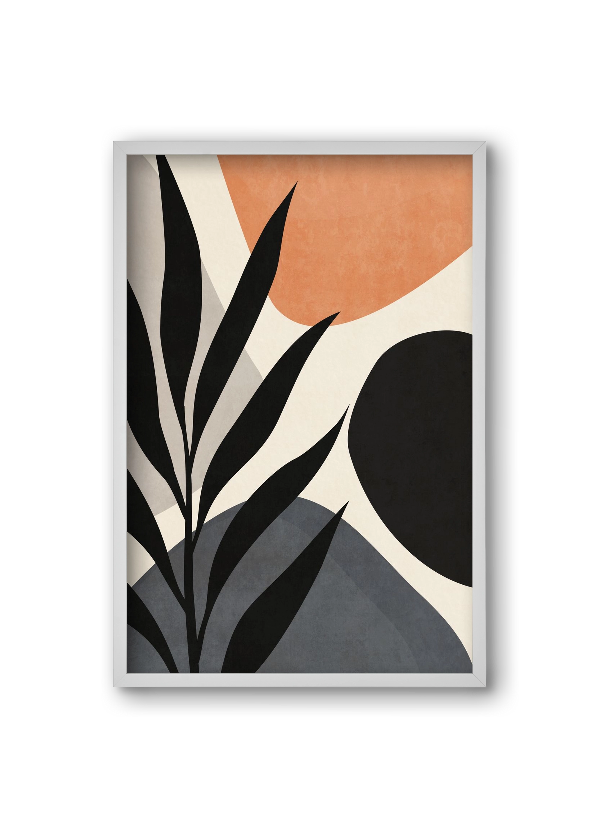 MINIMAL LEAF 03, 20x30 cm (20x30 cm), Fehér keret