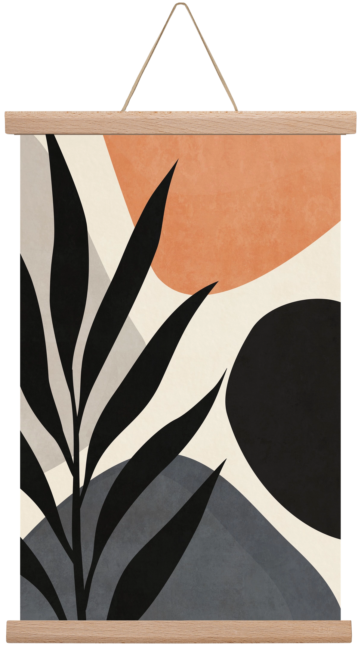 MINIMAL LEAF 03, 30x45 cm (30x45 cm), Tölgy akasztó