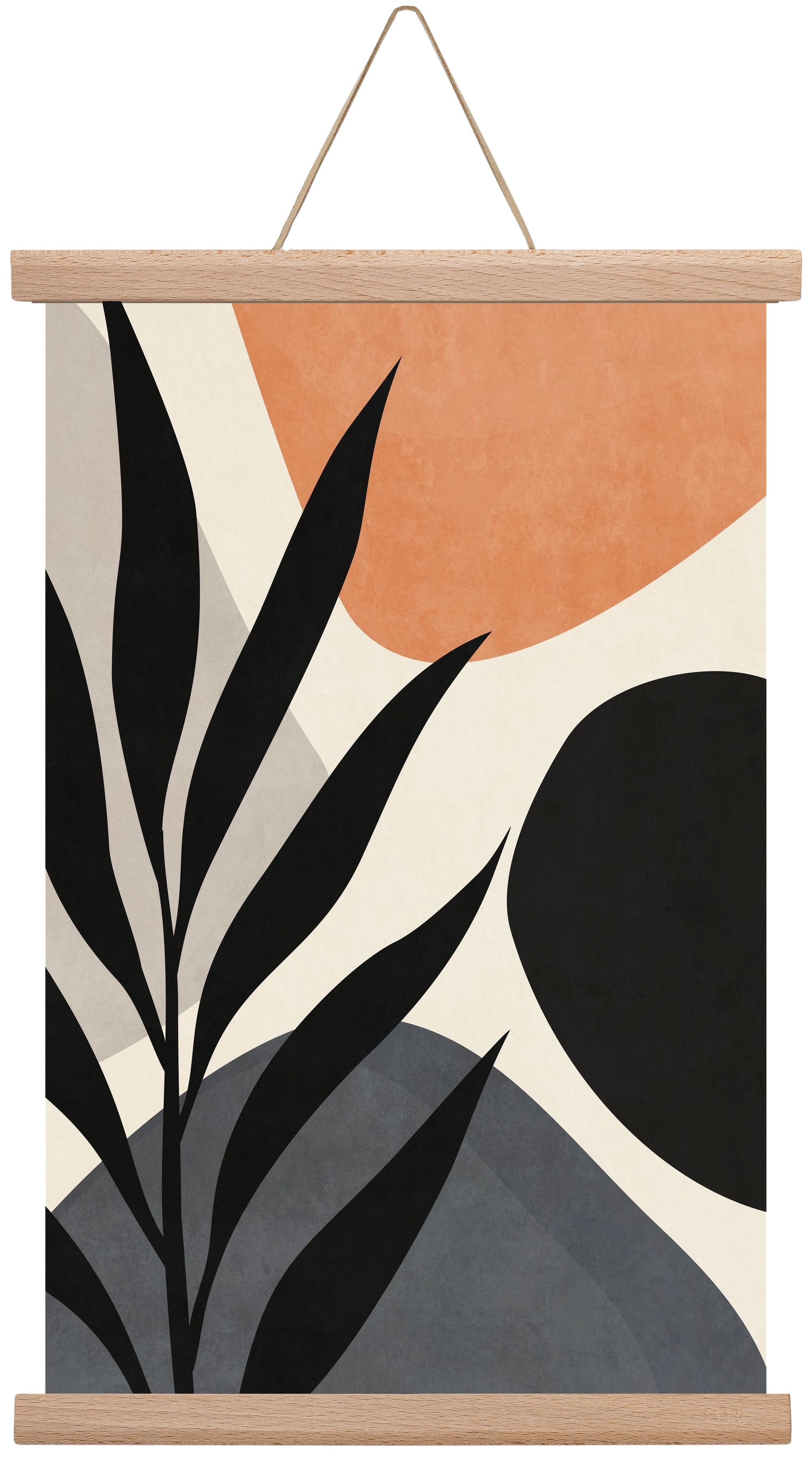 MINIMAL LEAF 03, 30x45 cm (30x45 cm), Tölgy akasztó